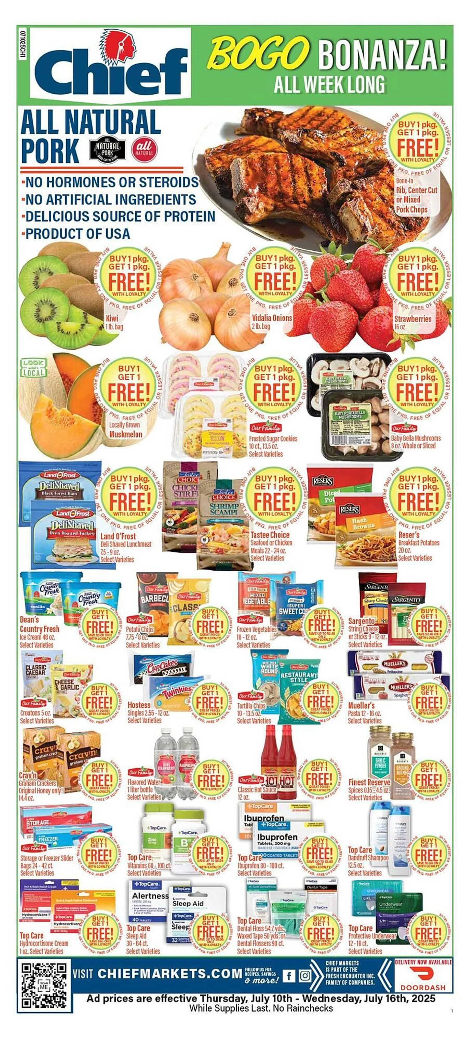 Weekly ad Chief Supermarket Weekly Ad from July 10 to July 16 2025 - Page 1