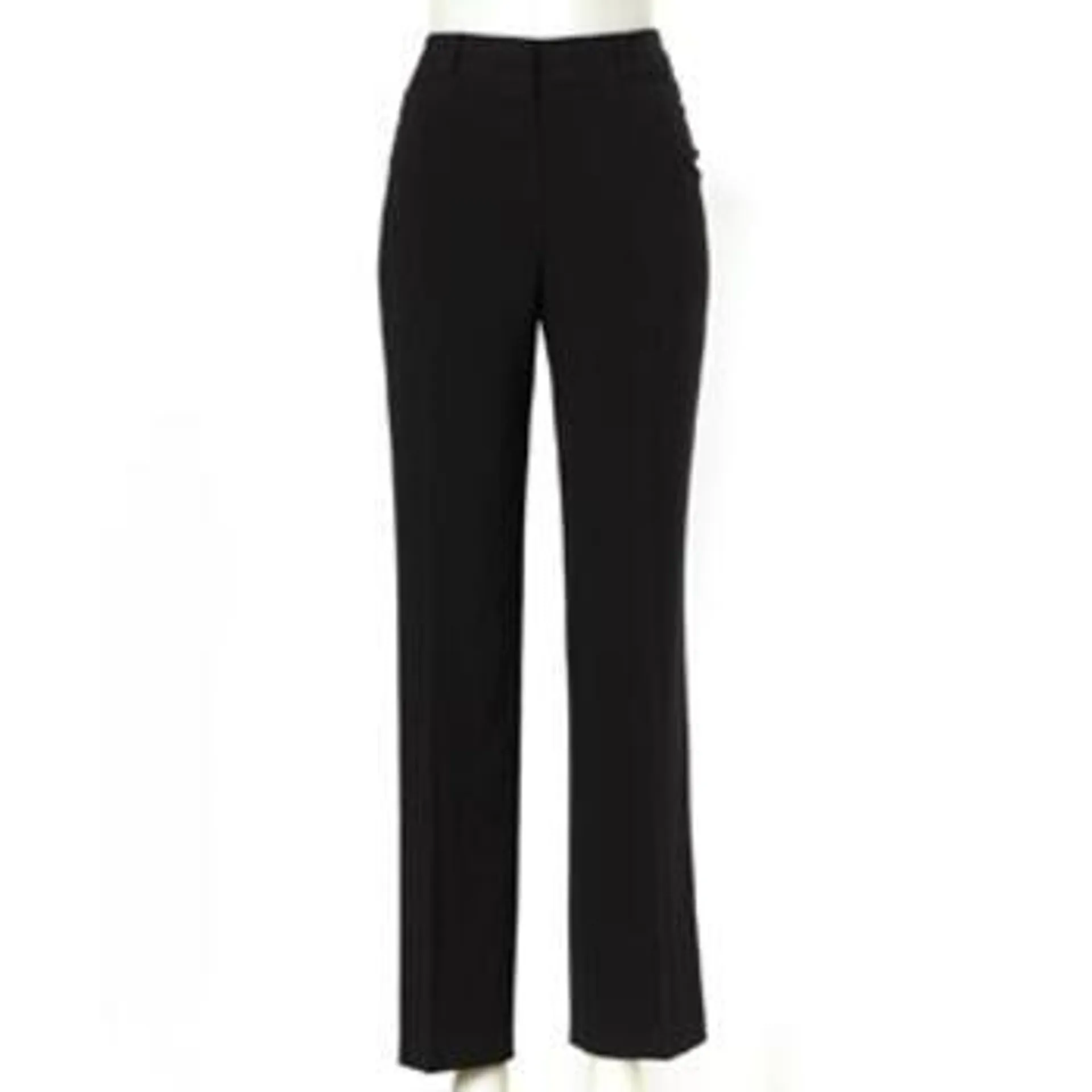 Womens Zac & Rachel Solid Flat Front Pants