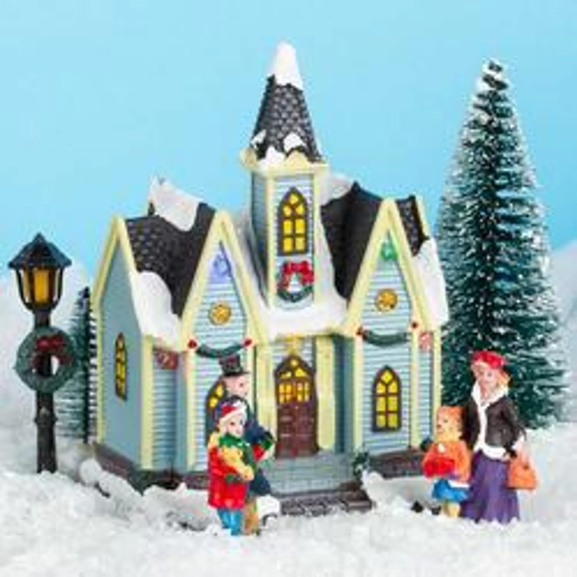Lighted Miniature Christmas Village Caroler Set (Package of 6 pieces)