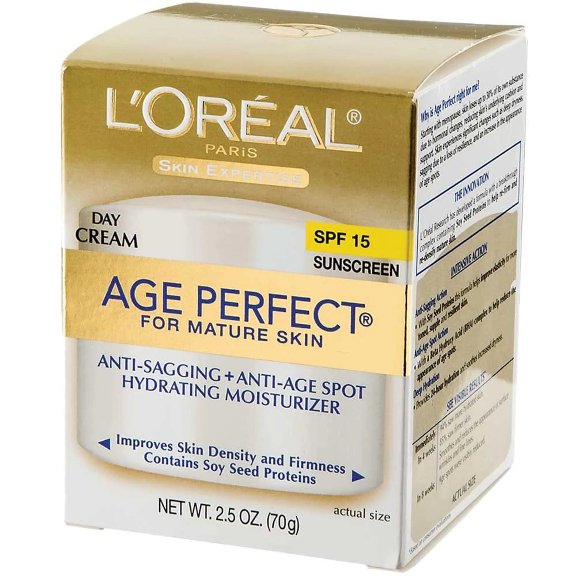 L’Oreal Age Perfect Day Cream for Mature Skin, 2.5 oz