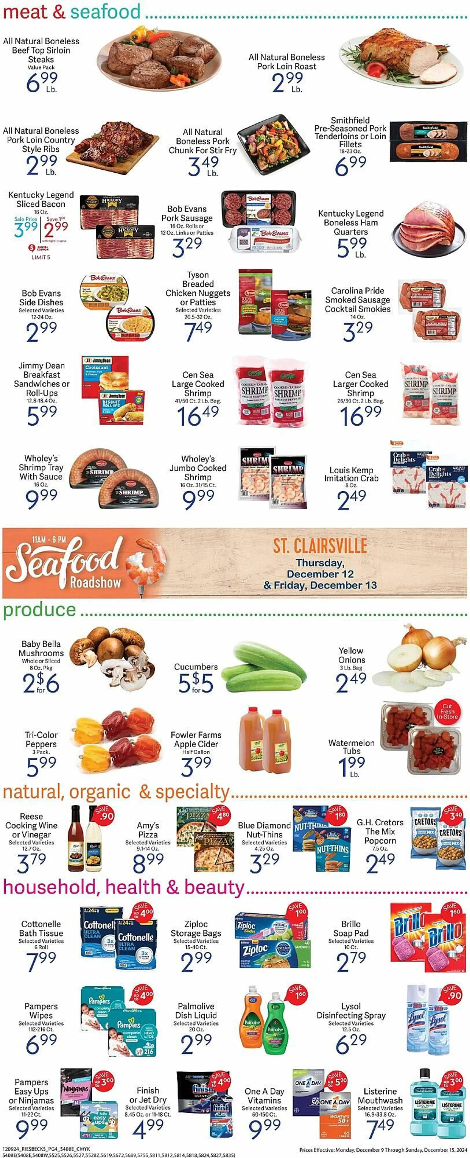 Weekly ad Riesbeck Weekly Ad from December 9 to December 15 2024 - Page 3