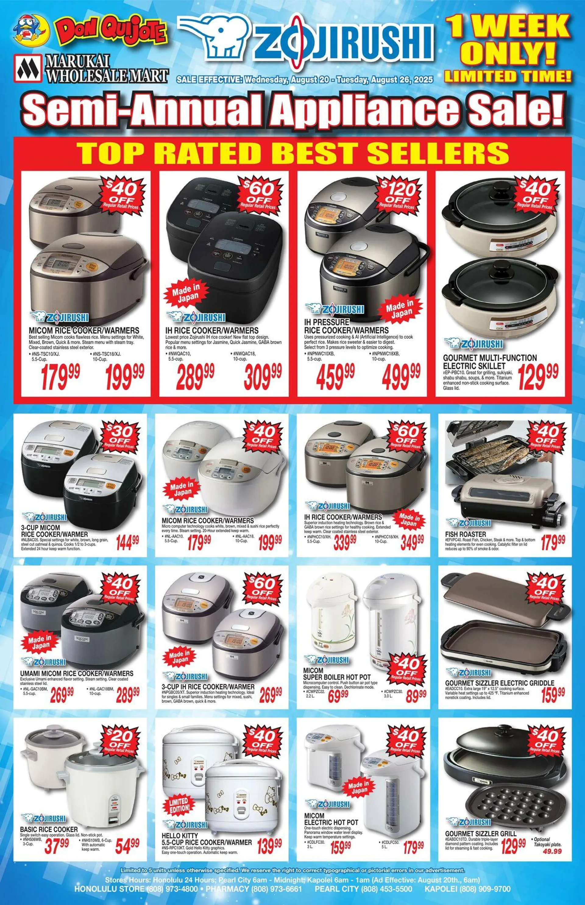 Weekly ad Don Quijote Hawaii from August 20 to September 3 2025 - Page 1