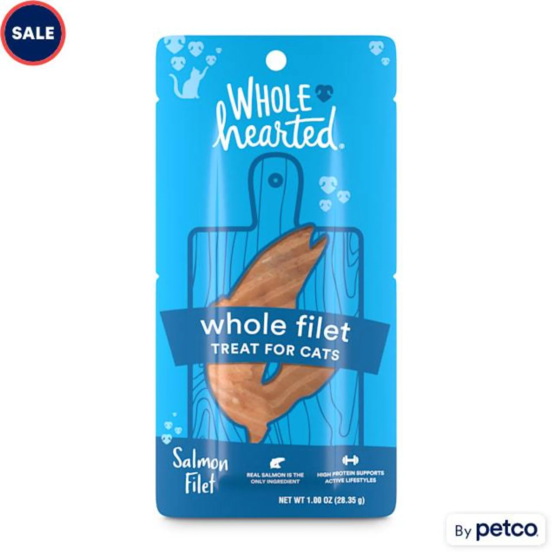 WholeHearted Protein-Rich Salmon Filet Cat Treat, 1 oz.