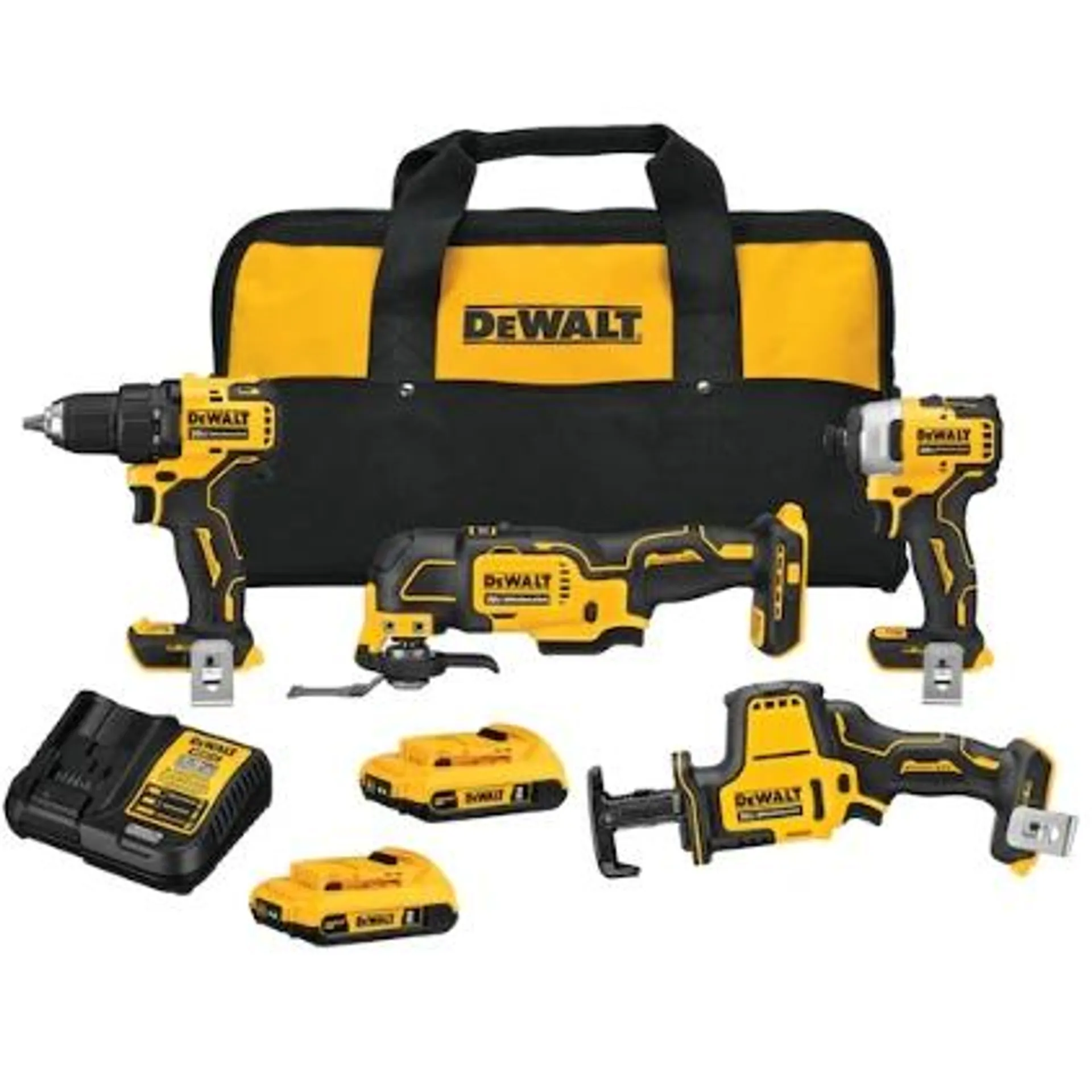 DeWalt Atomic 20V MAX Brushless Cordless 4-Tool Combo Kit