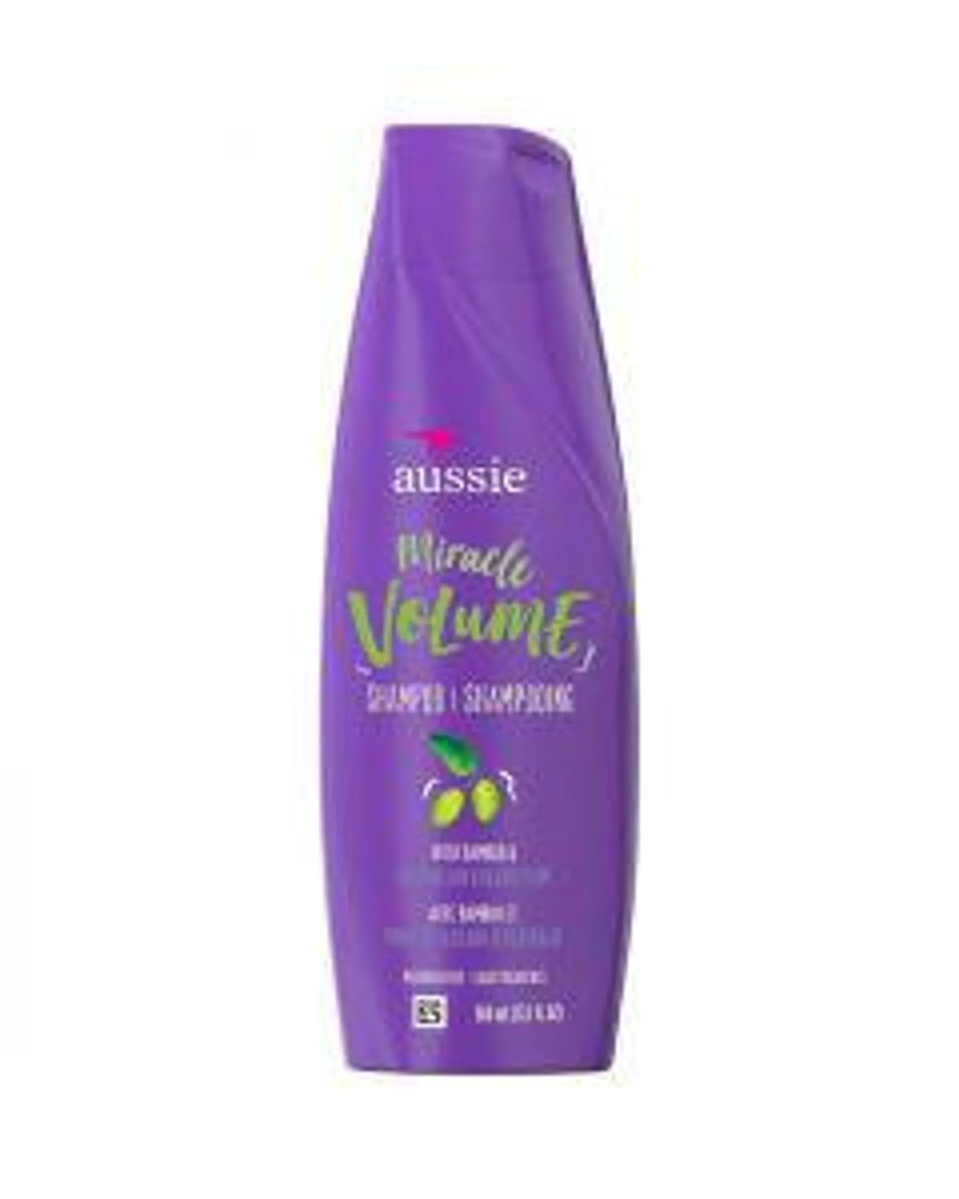 Aussie Miracle Volume Bamboo and Australian Kakadu Plum Paraben-Free Shampoo, 12.1 fl oz