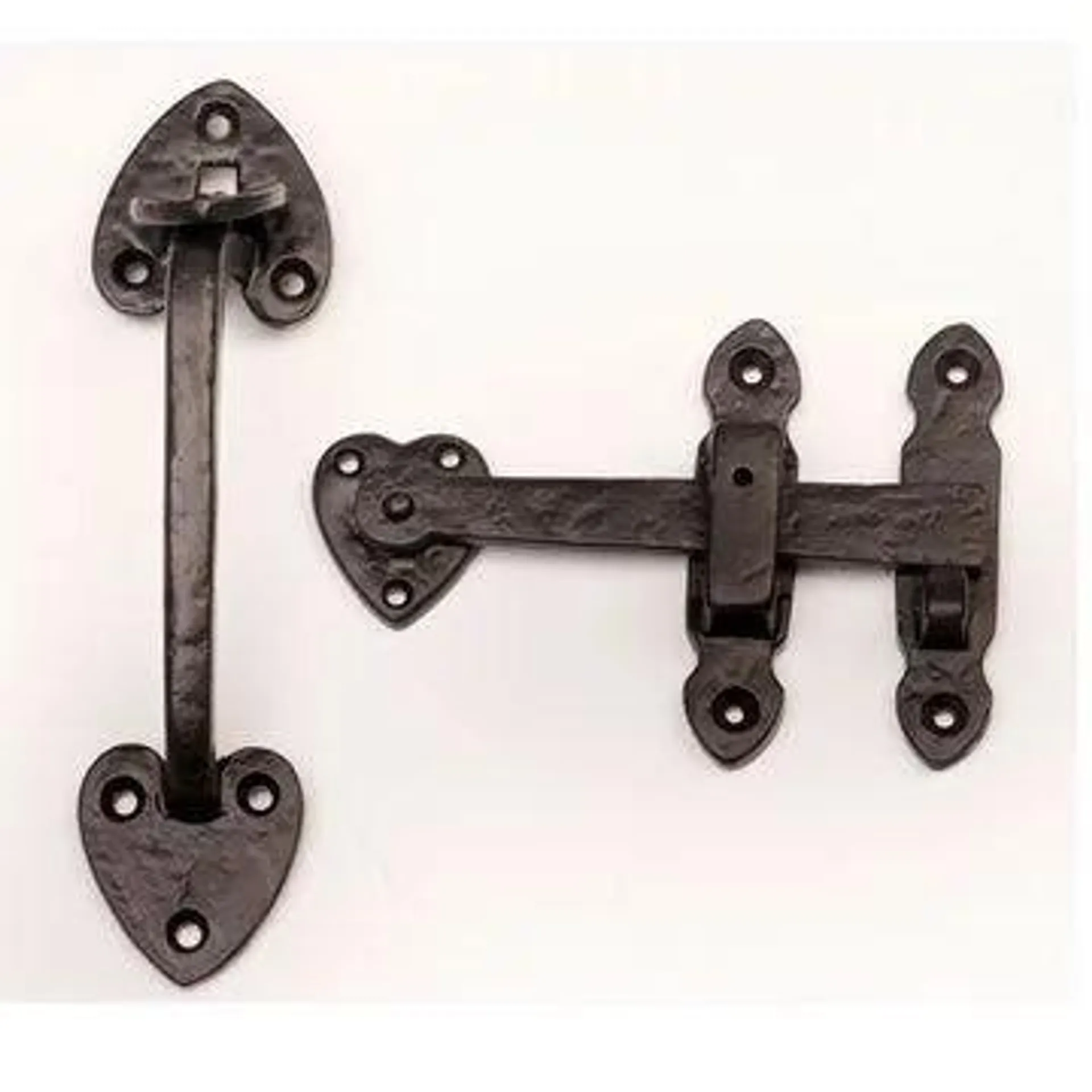 Restorers Heart Gate Latch Set with Thumblatch Handle