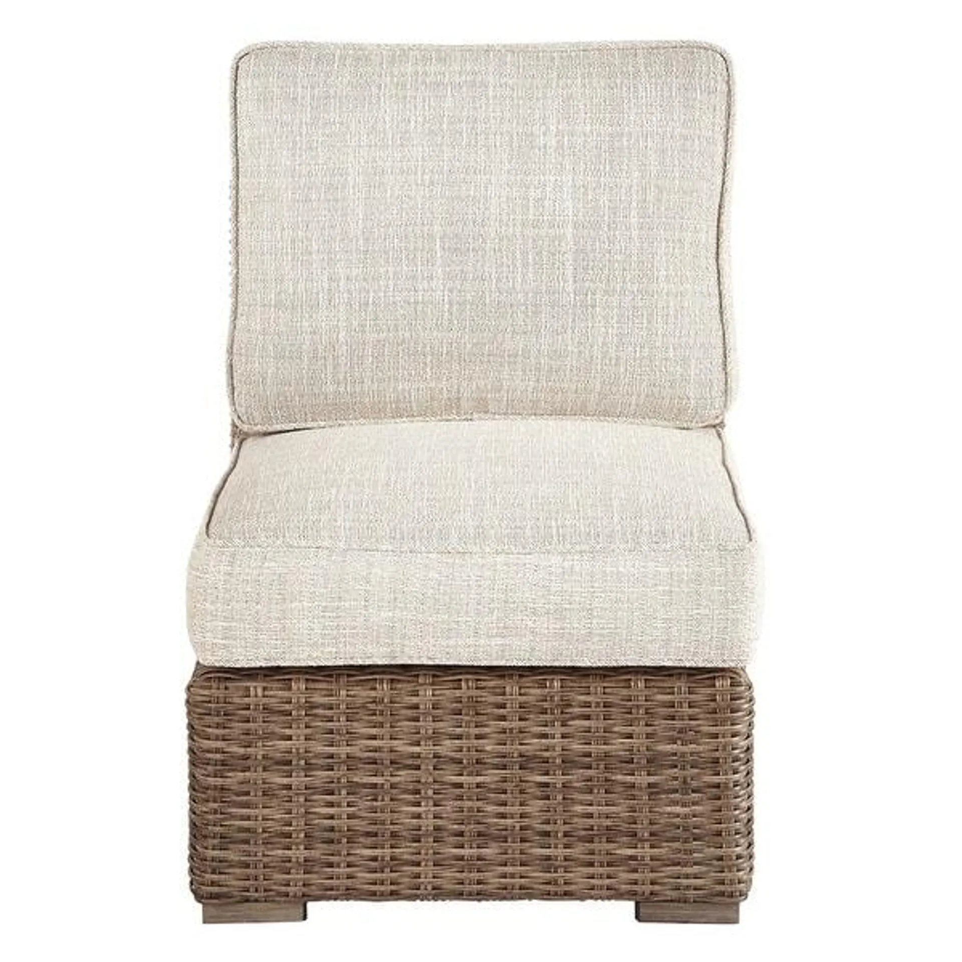 Signature Design By Ashley Beachcroft Outdoor Armless Chair - 24.75" W x 37.75" D x 34.63" H