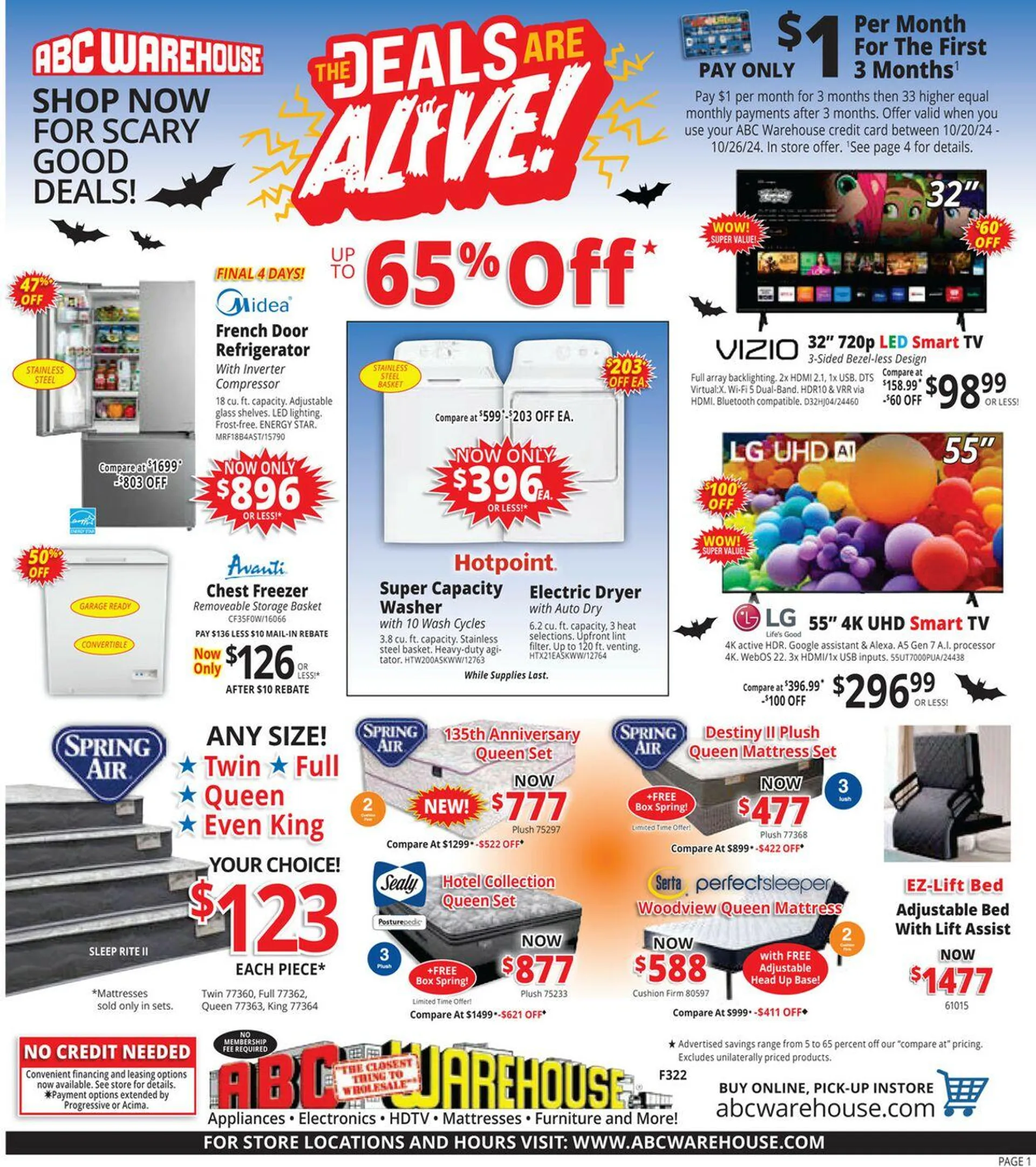 ABC Warehouse Current weekly ad - 1