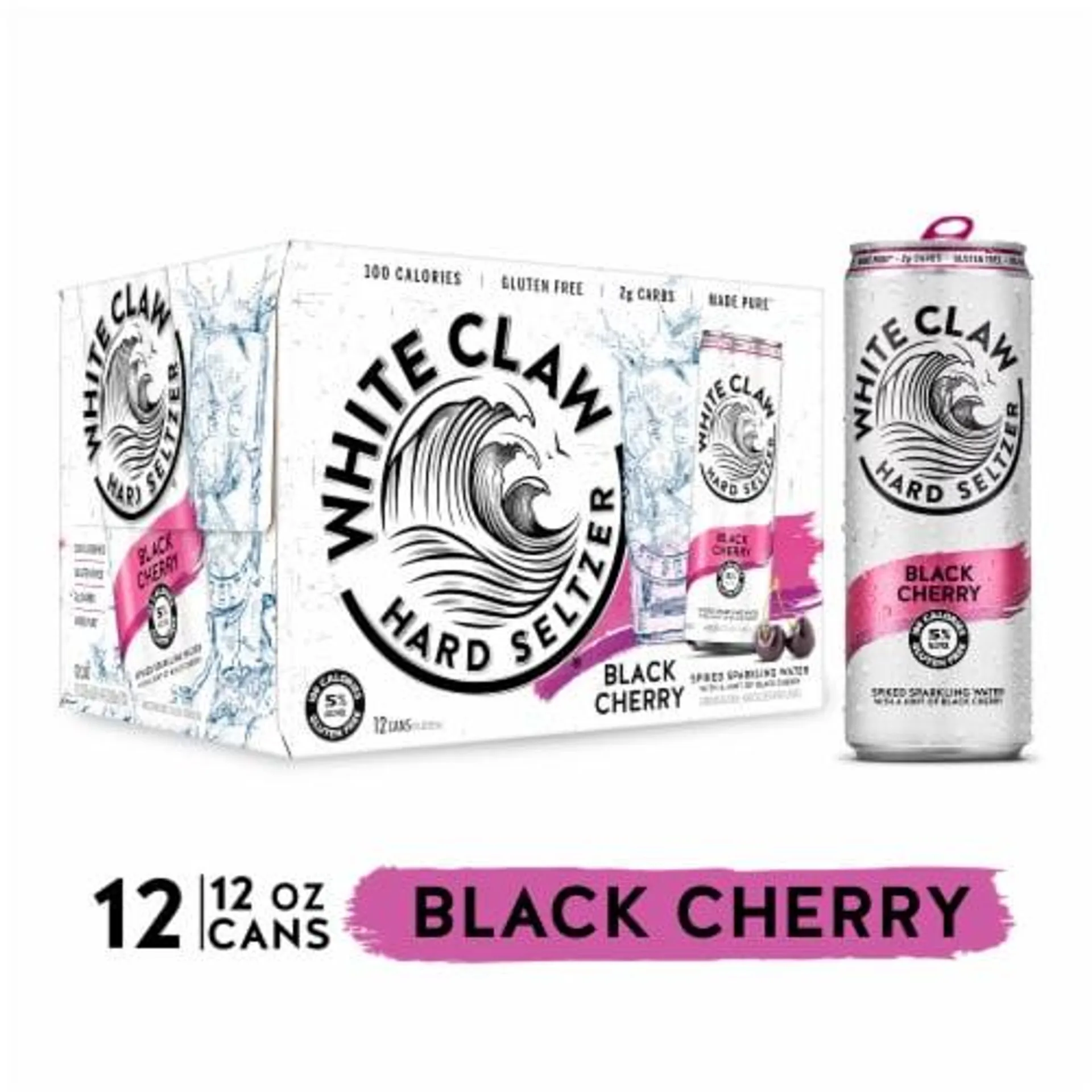 White Claw Hard Seltzer Black Cherry