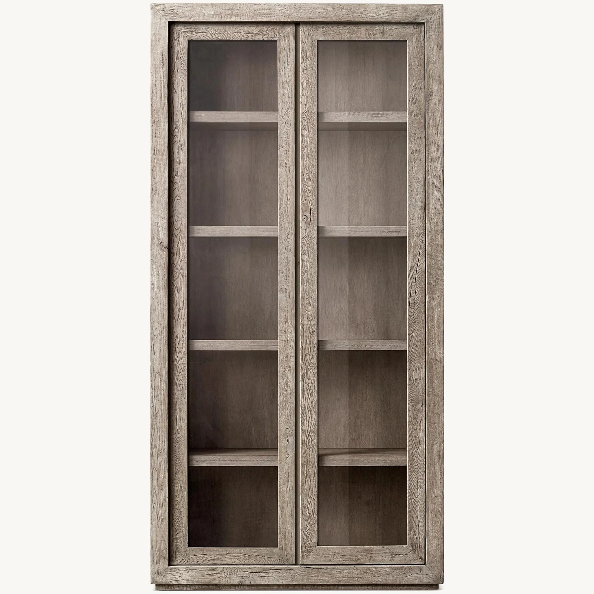 Reclaimed Oak Glass Cabinet