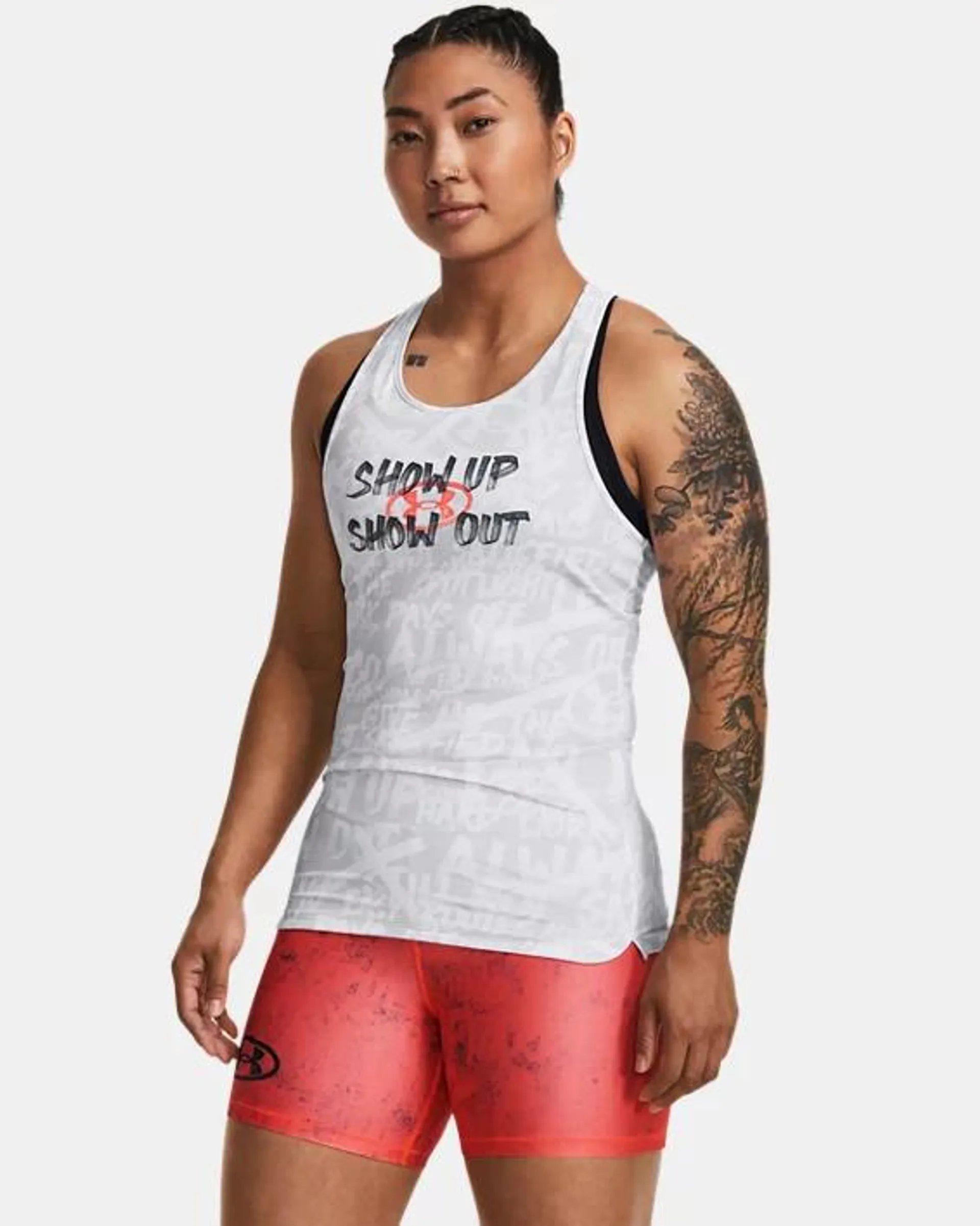 Women's HeatGear® Message Compression Tank