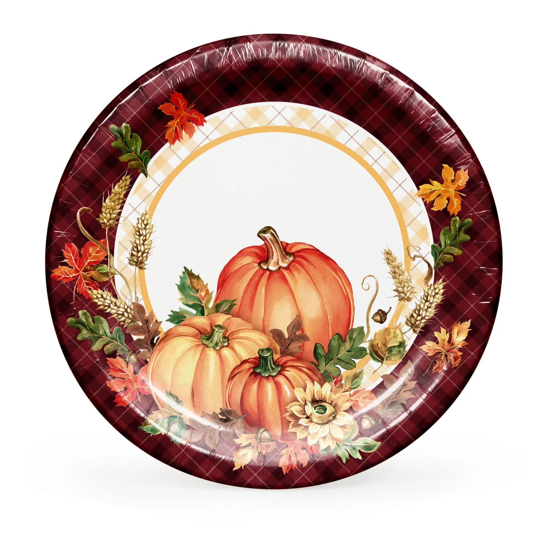 Berkley Jensen 'Thanks For The Harvest' Paper Plates, 100 ct.