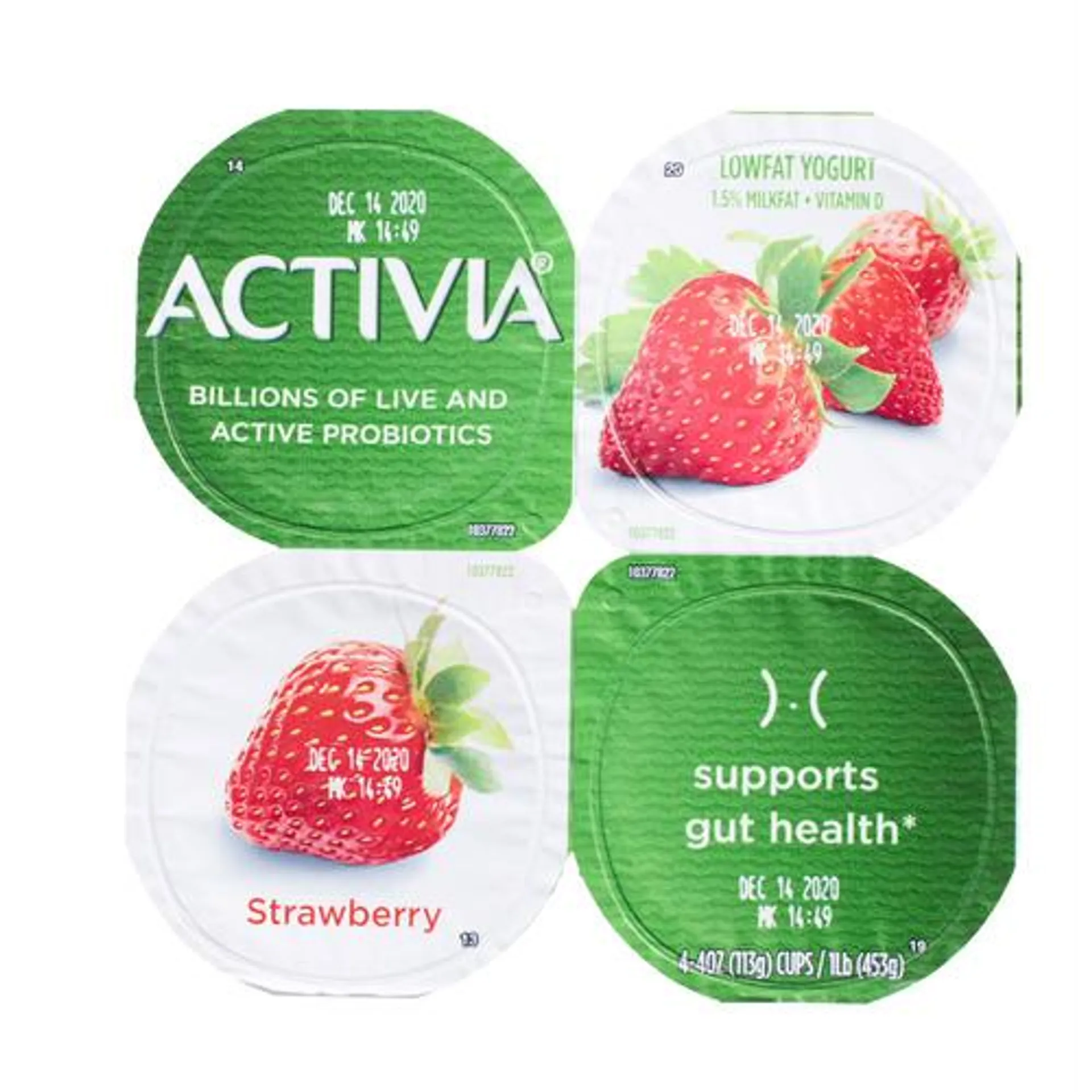 Dannon Activia® lowfat probiotic yogurt, strawberry