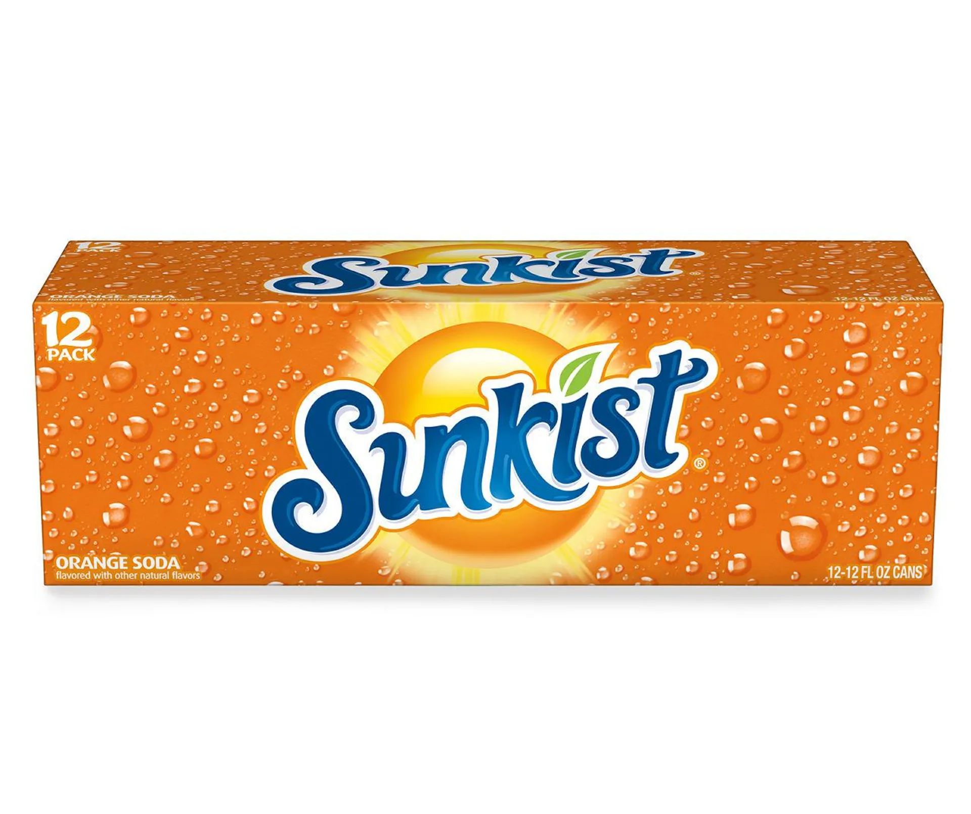 Sunkist Orange Soda, 12 Fl Oz Cans, 12 Pack