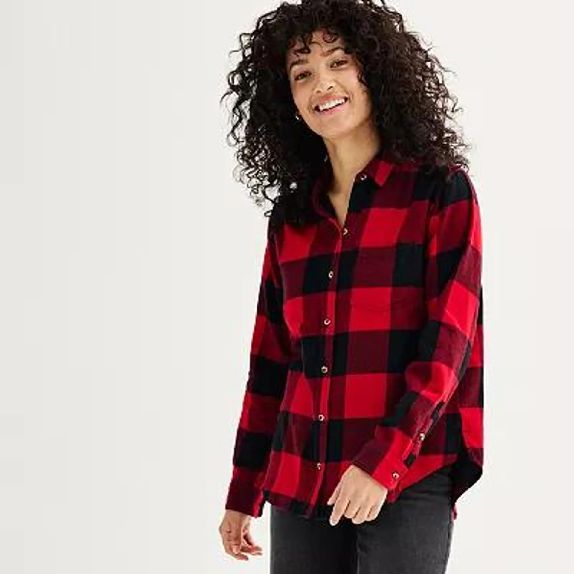 Petite Sonoma Goods For Life® Everyday Essential Flannel Top