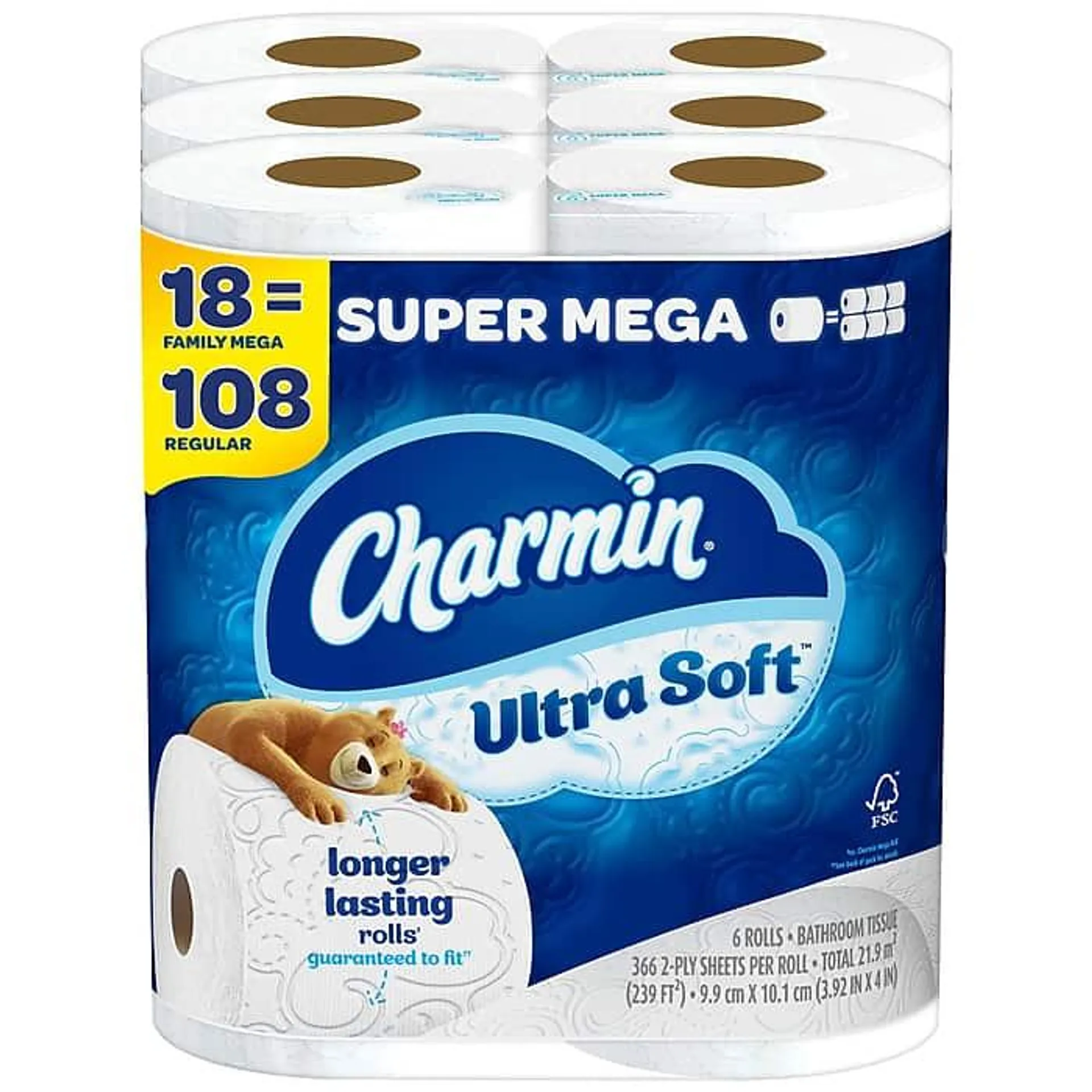 Charmin Ultra Soft Super Mega Toilet Paper,