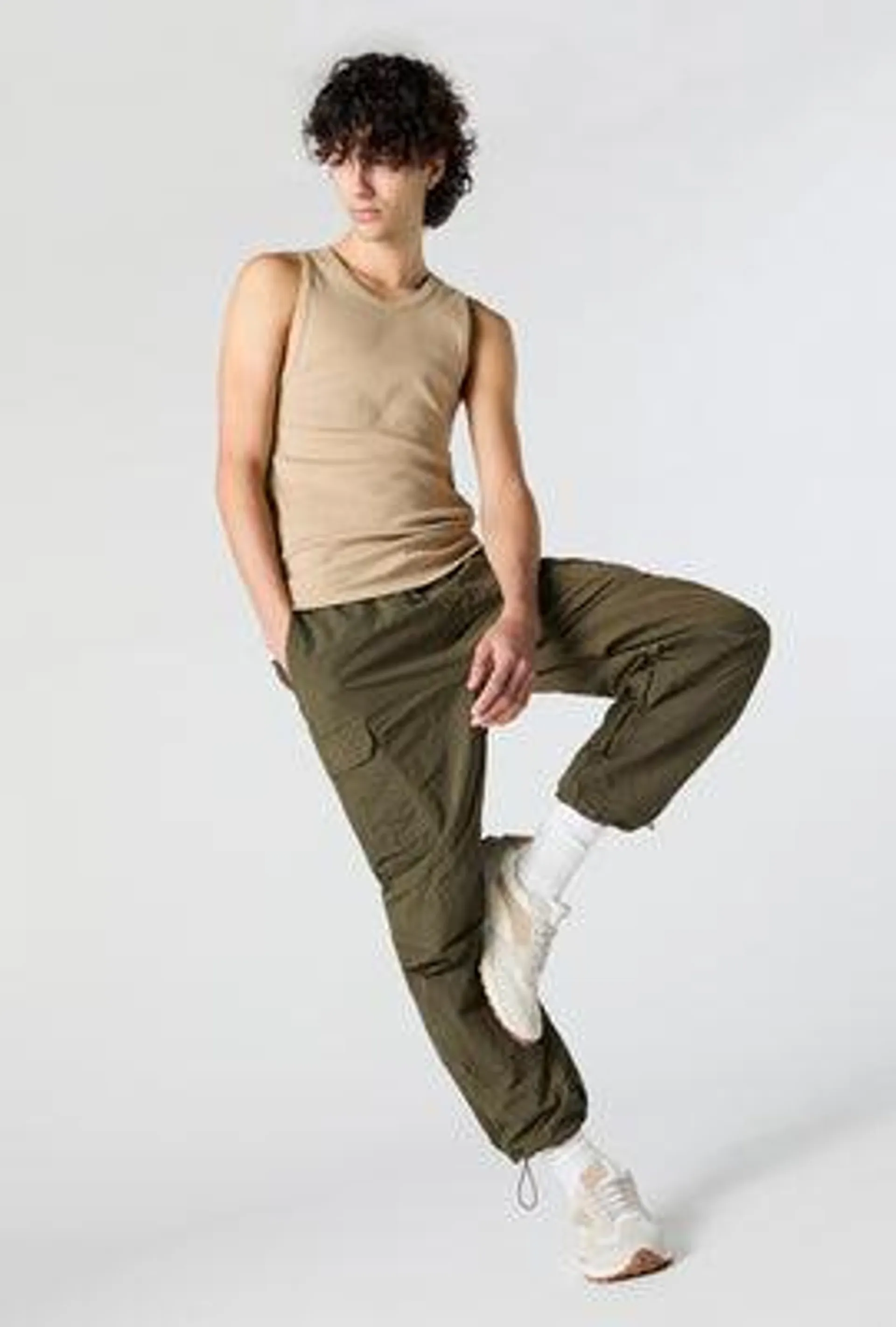 Nylon Parachute Cargo Pant