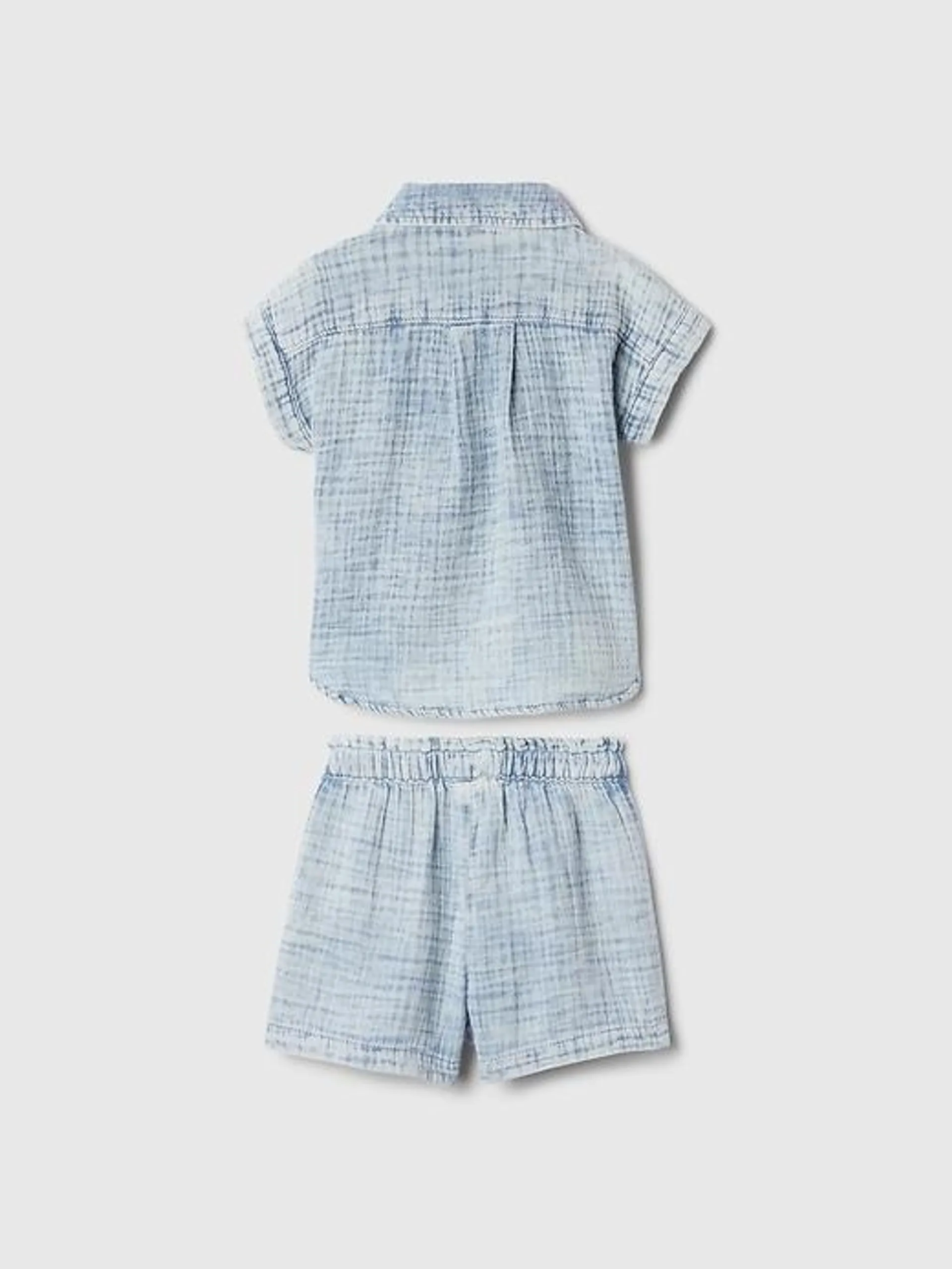 babyGap Crinkle Gauze Two-Piece Outfit Set