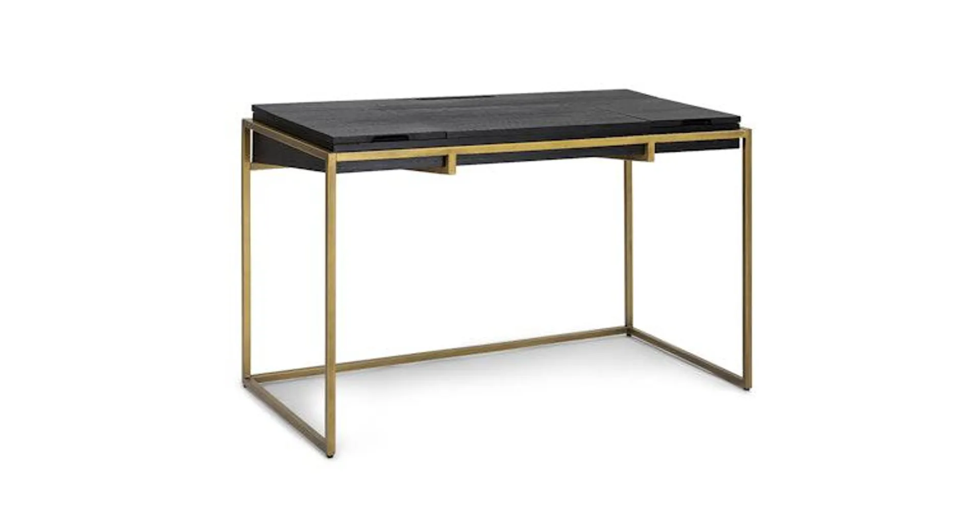 Oscuro Black and Brass Desk