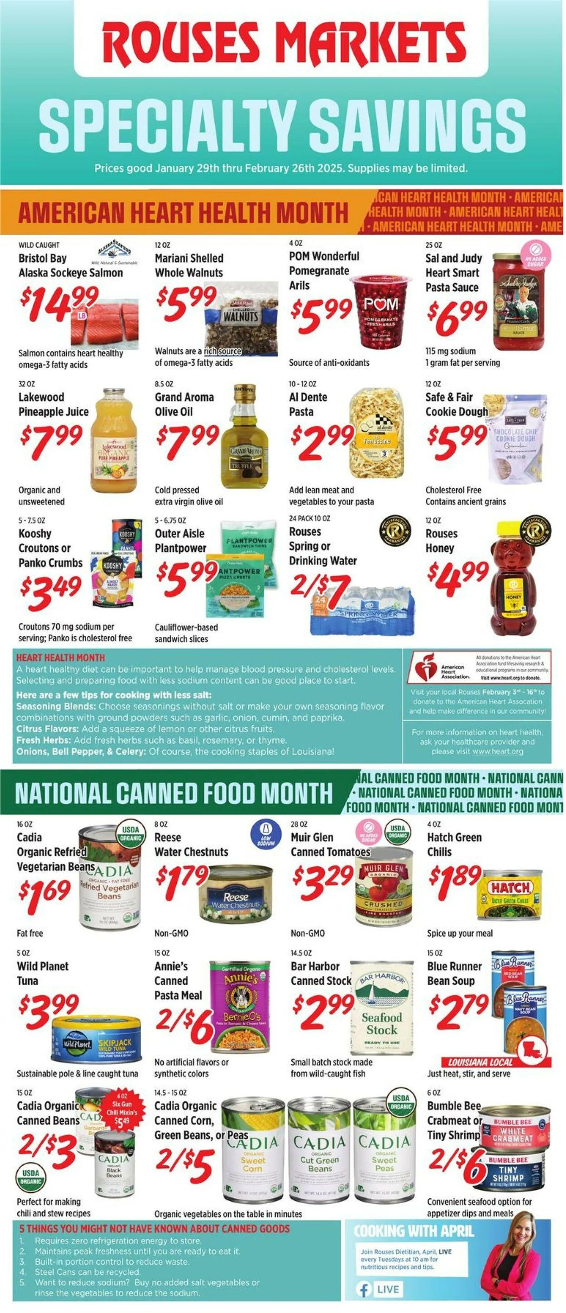 Catálogo de Rouses Current weekly ad 29 de enero al 26 de febrero 2025 - Página 1