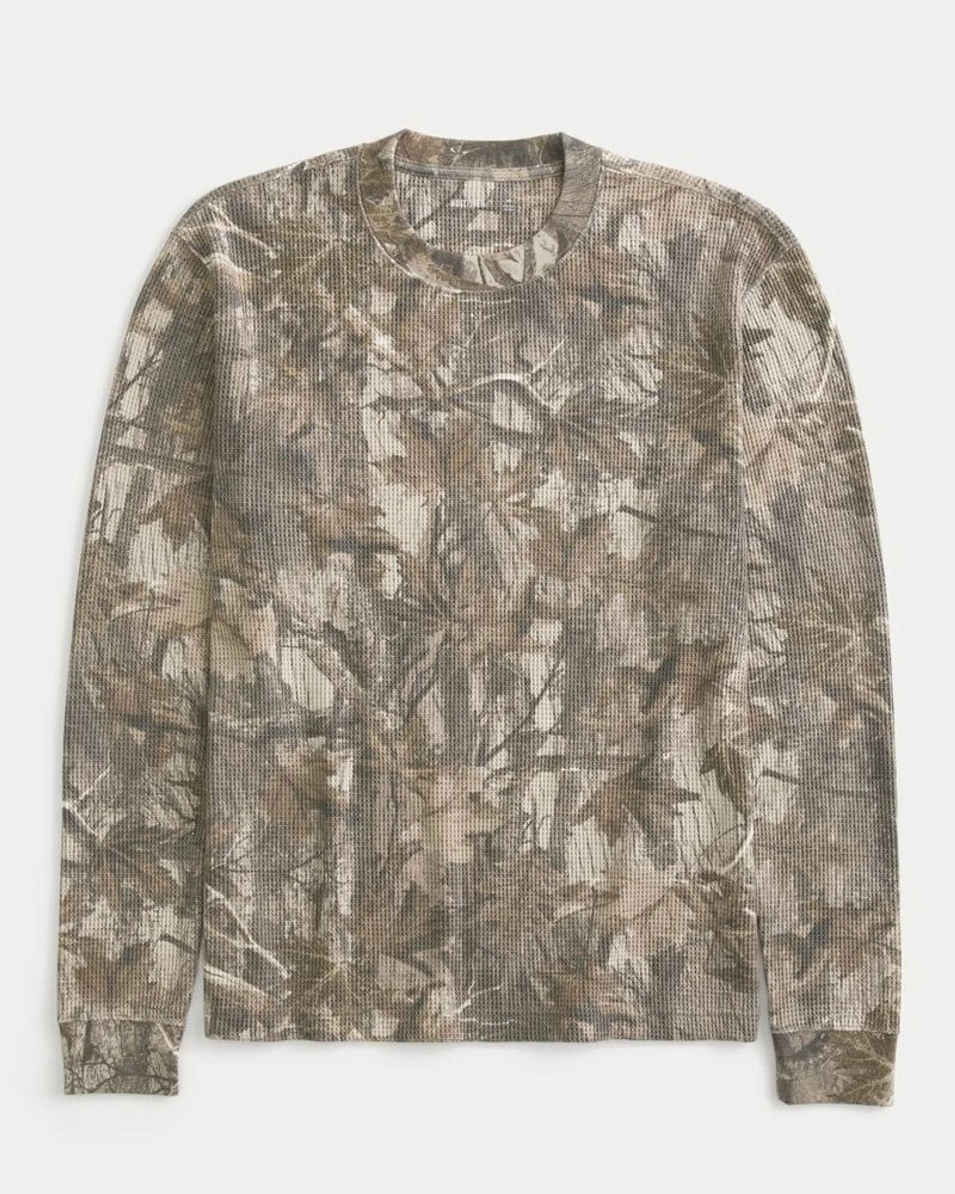 Long-Sleeve Camo Thermal Crew T-Shirt