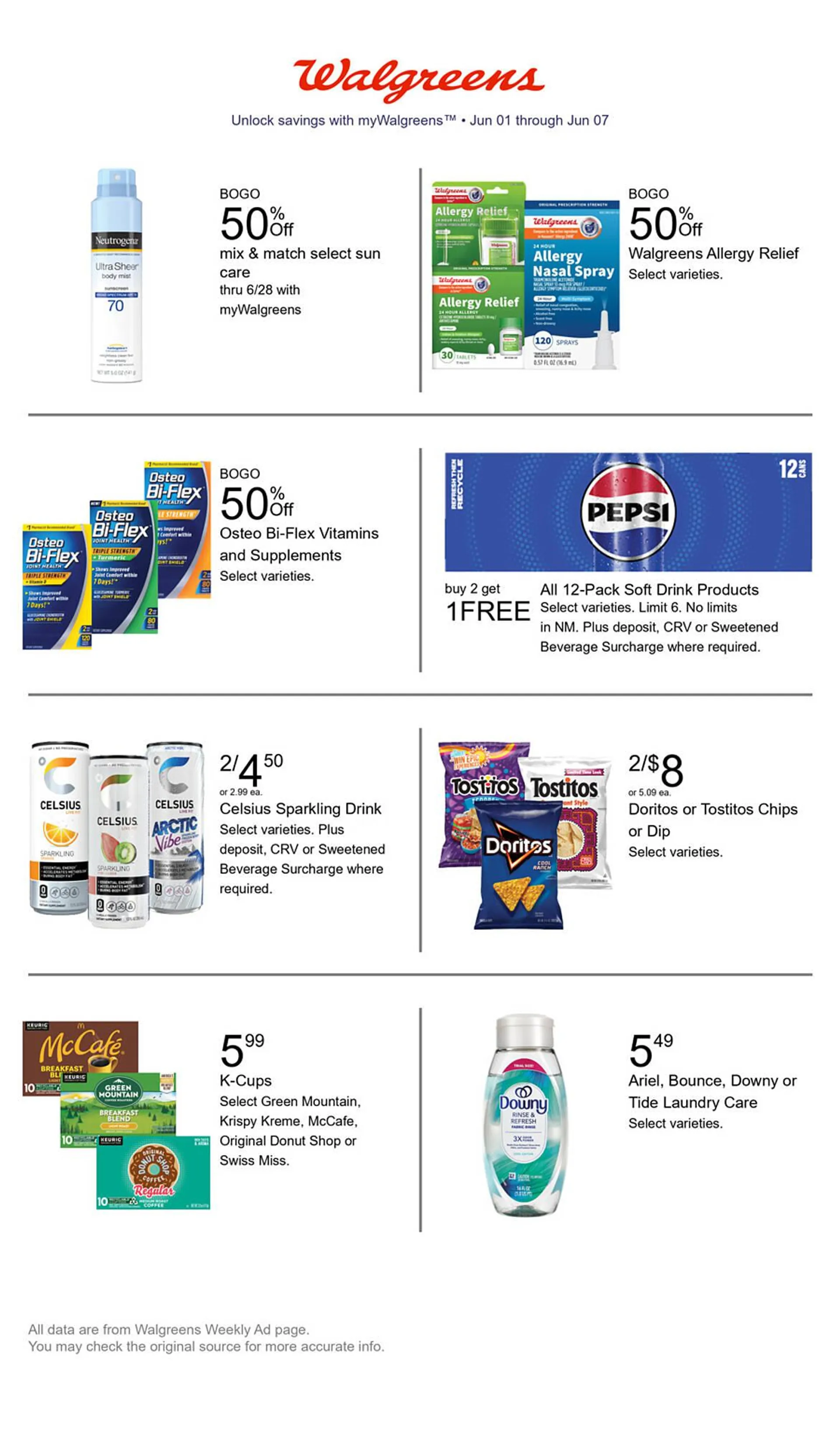 Weekly ad Walgreens Weekly Ad from June 1 to June 7 2025 - Page 1