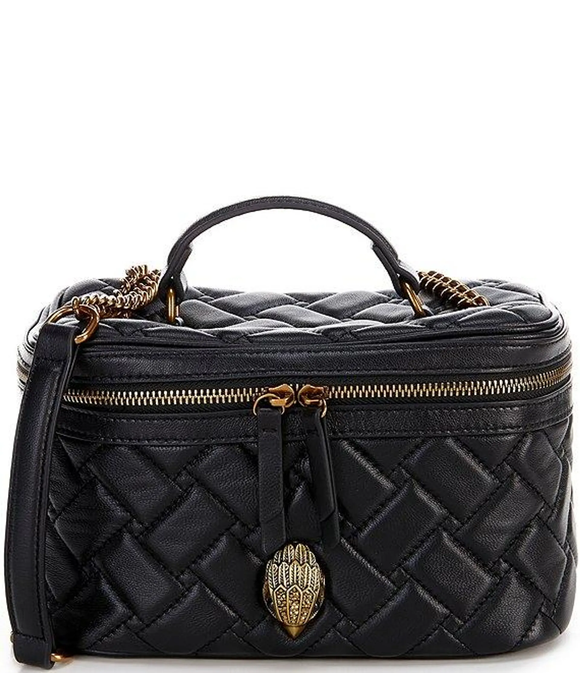 Kensington Quilted Leather Vanity Case