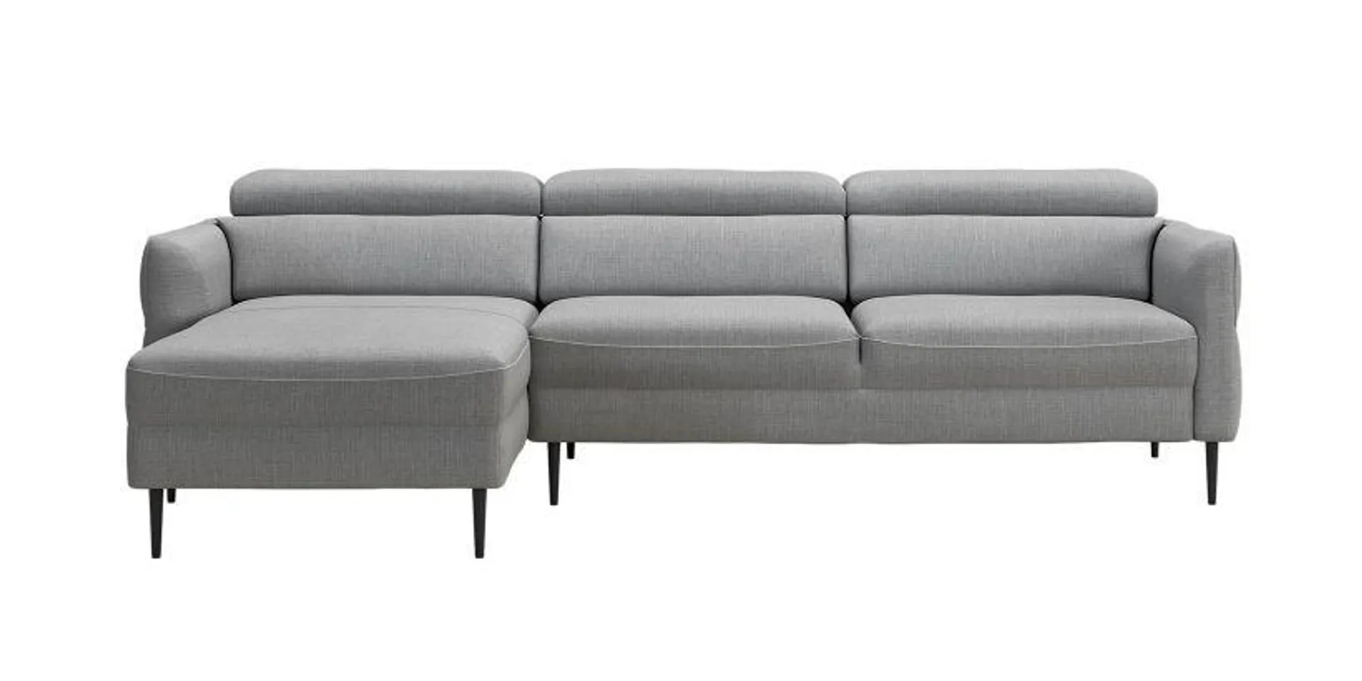 Luca Left Sectional Sofa Light Gray