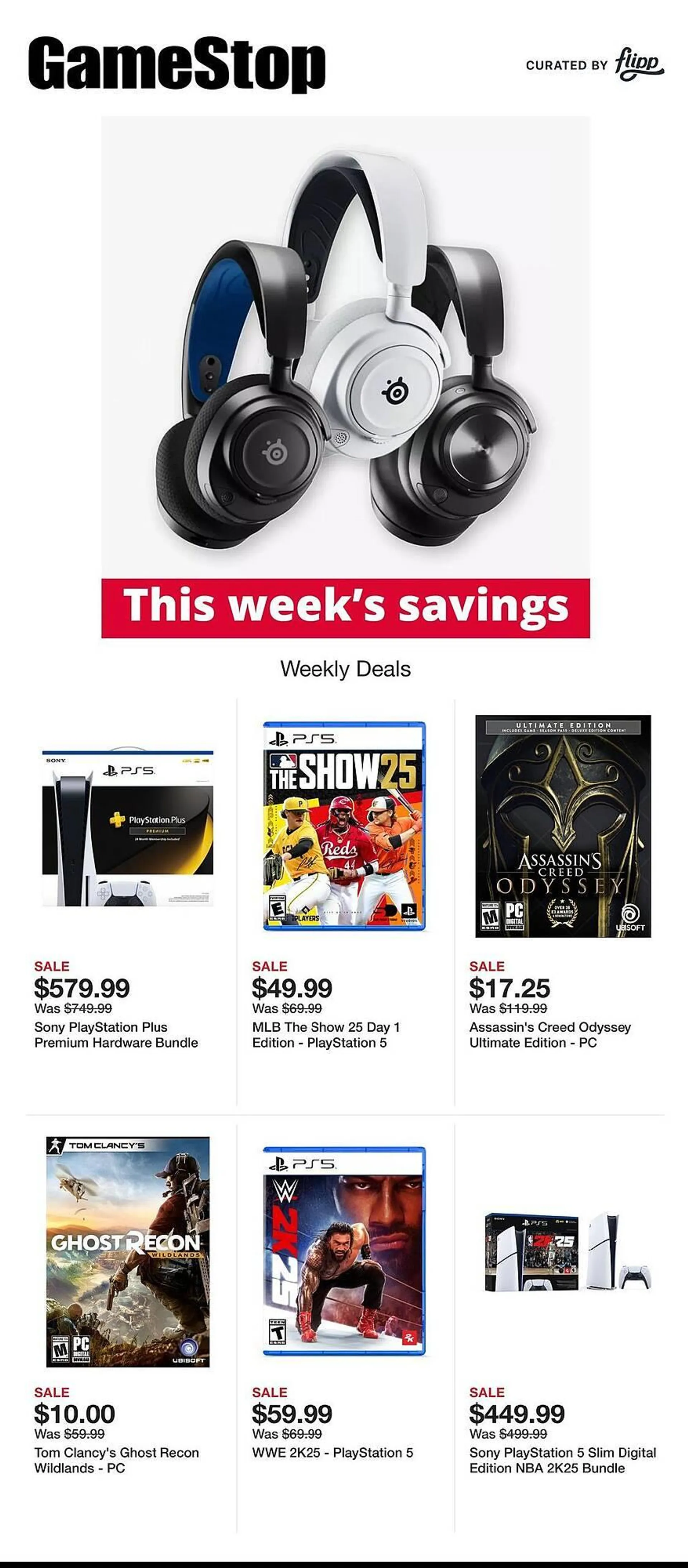 Game Stop Weekly Ad - 1