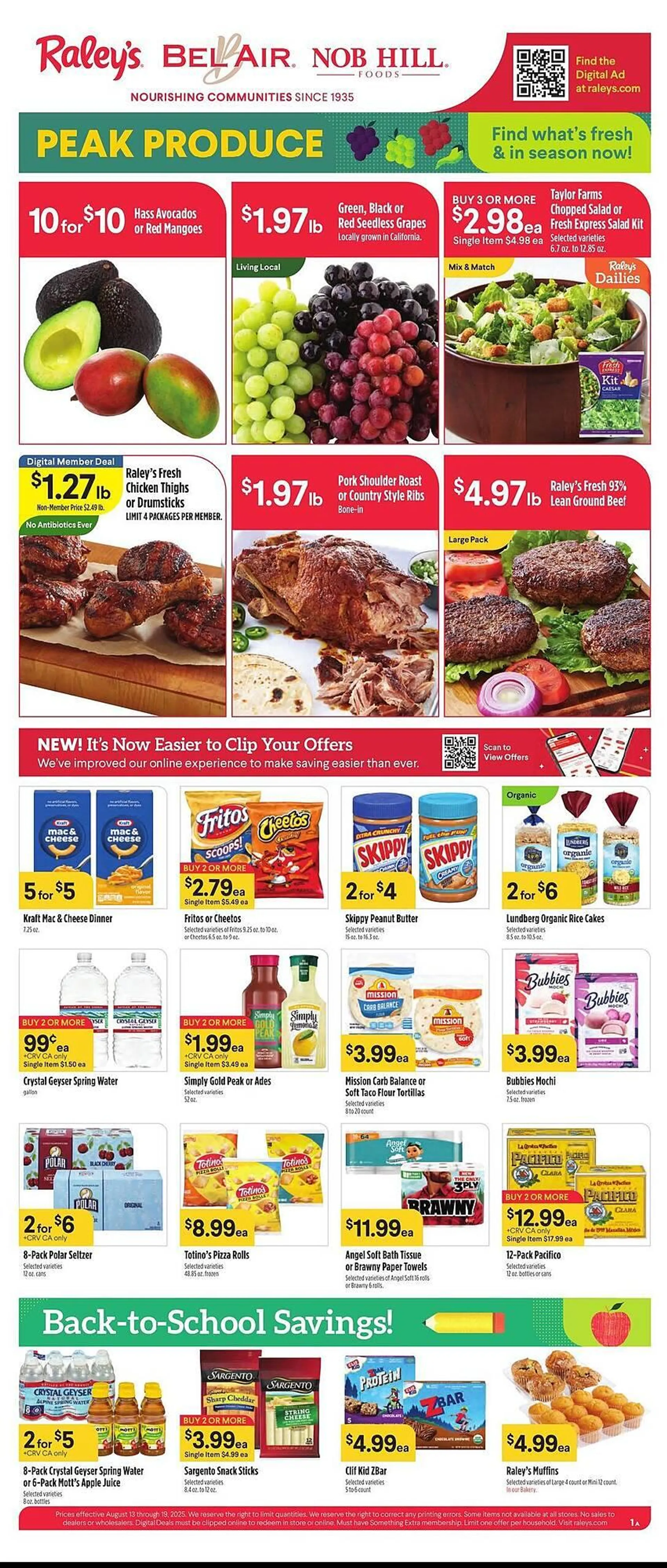 Weekly ad Bel Air Markets Weekly Ad from August 13 to August 19 2025 - Page 1