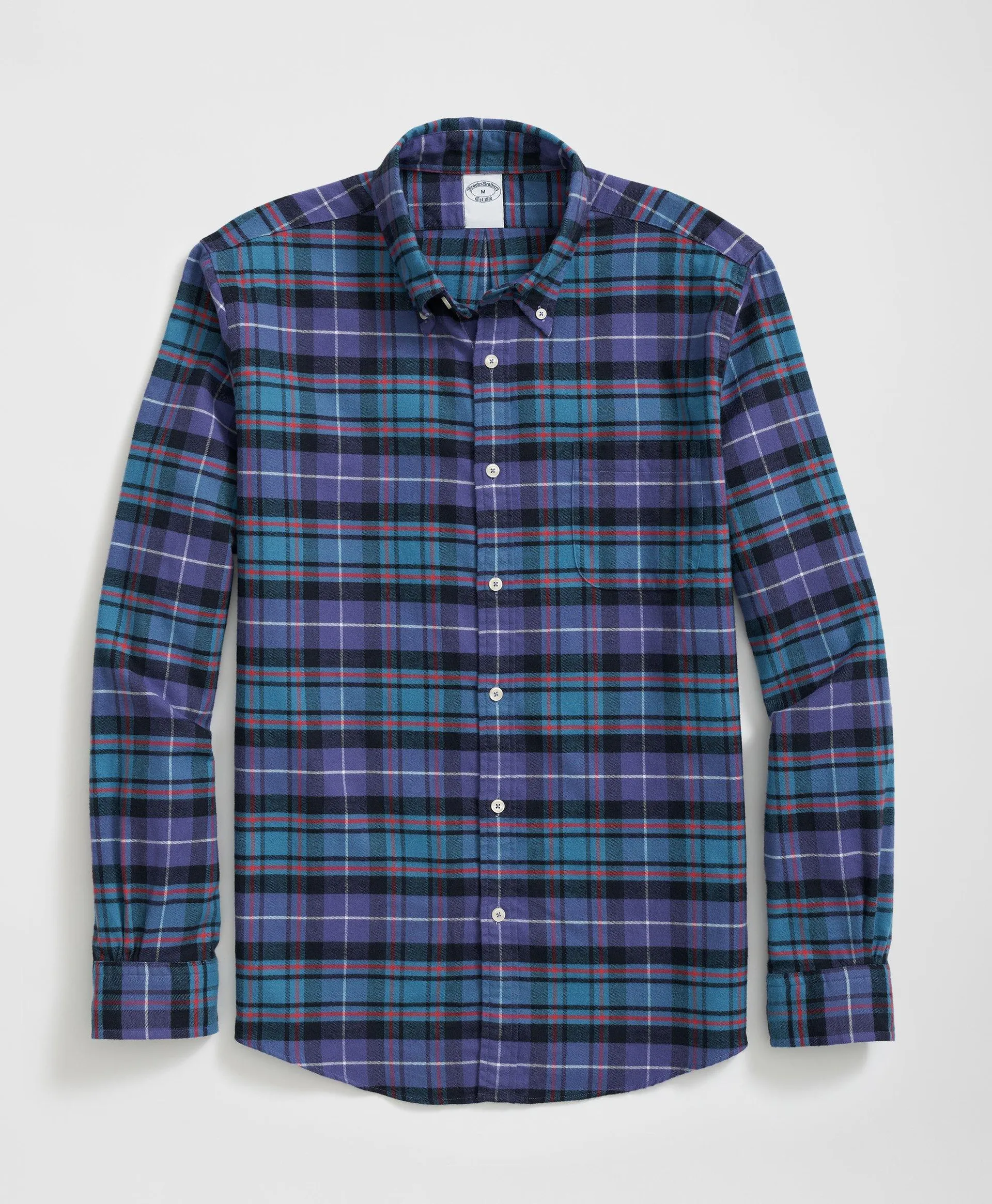 Portuguese Flannel Polo Button Down Collar, Tartan Shirt