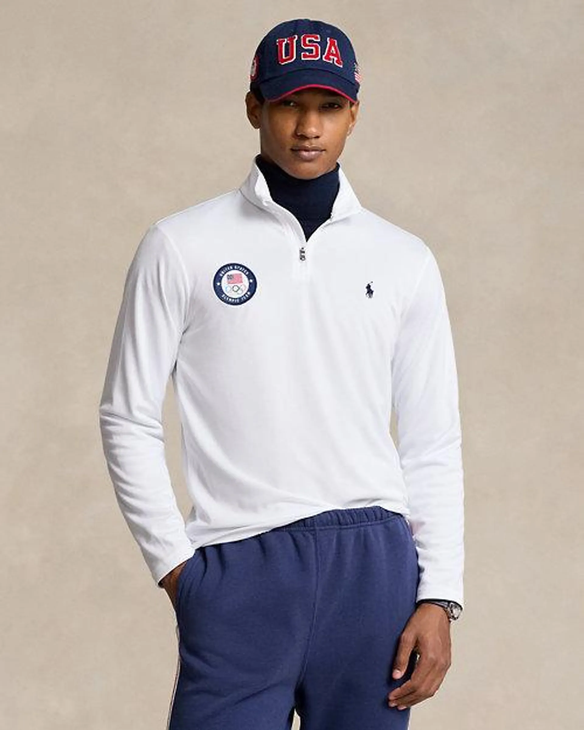 Team USA Micro-Dot Mesh Pullover