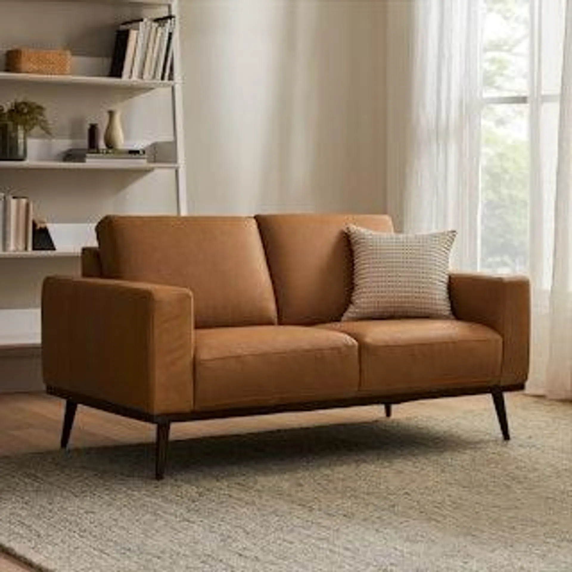 Rhett Charme Tan Loveseat