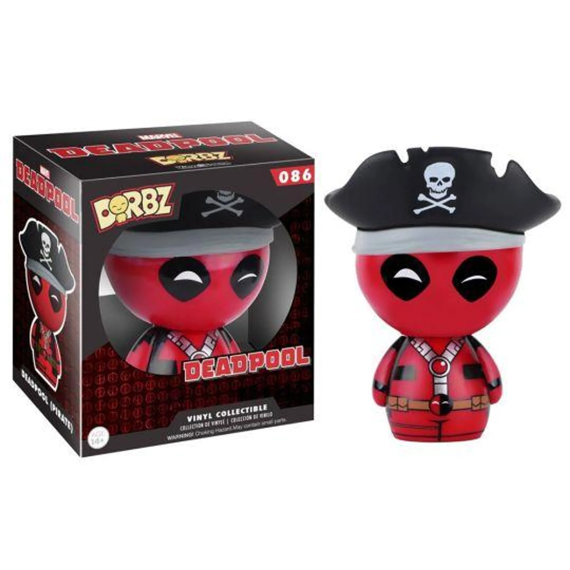 Funko Dorbz Vinyl Figure - Marvel - DEADPOOL (Pirate Costume) #086