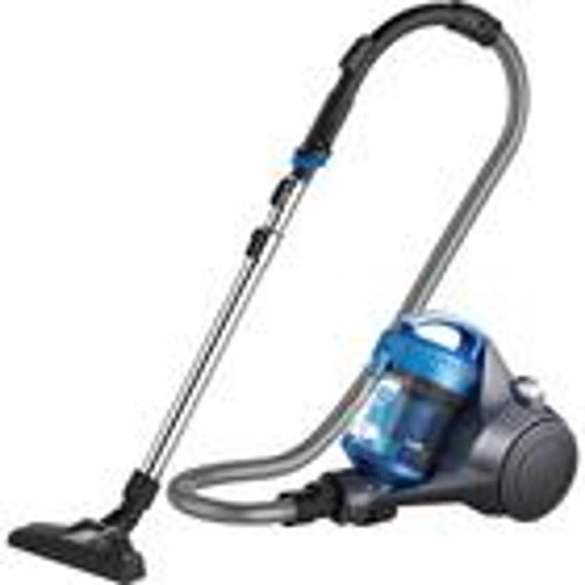 Lightweight Bagless Canister Vacuum with 2 Attachments - Blue