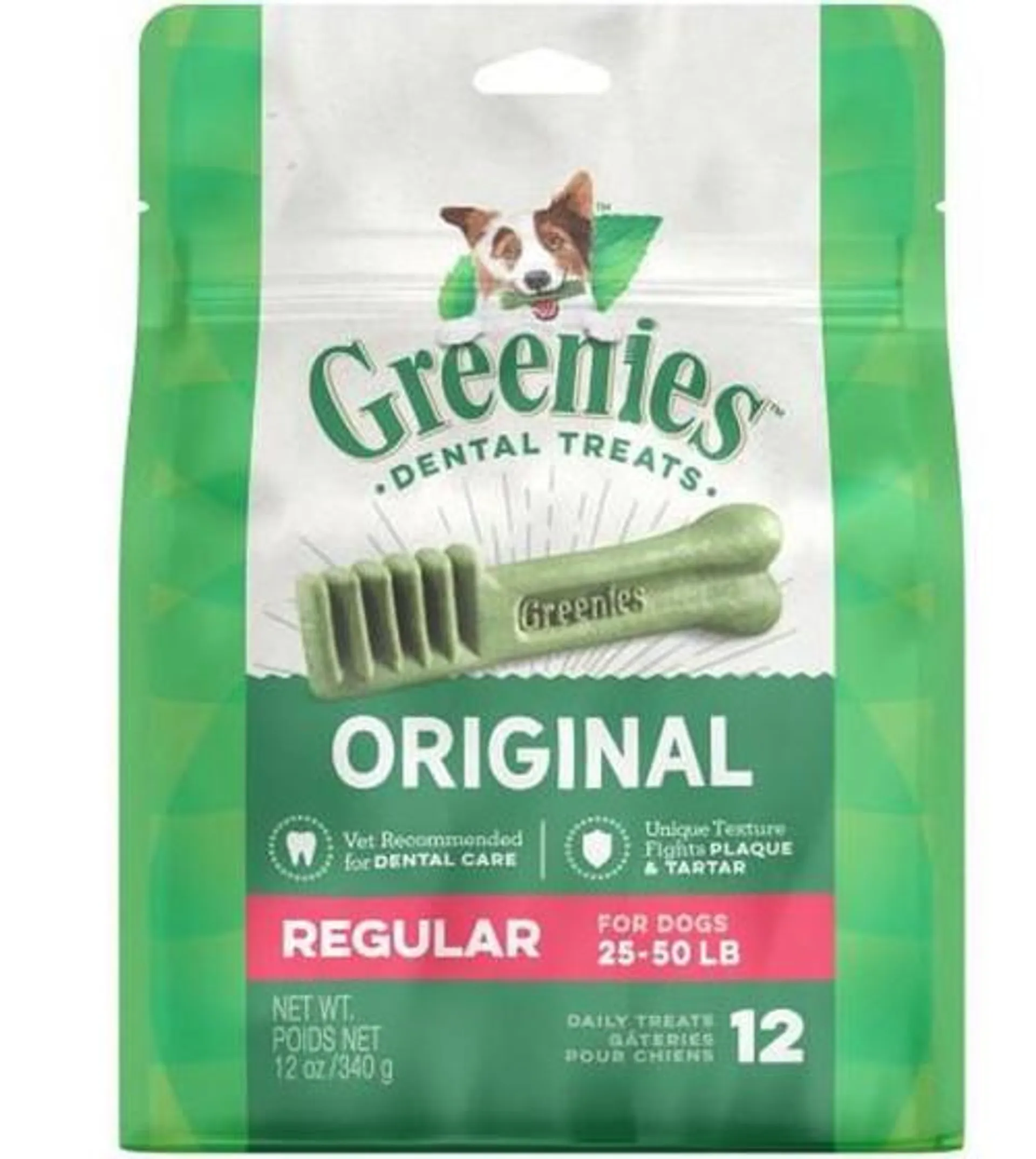 Greenies Treat Pack Regular 12 Count