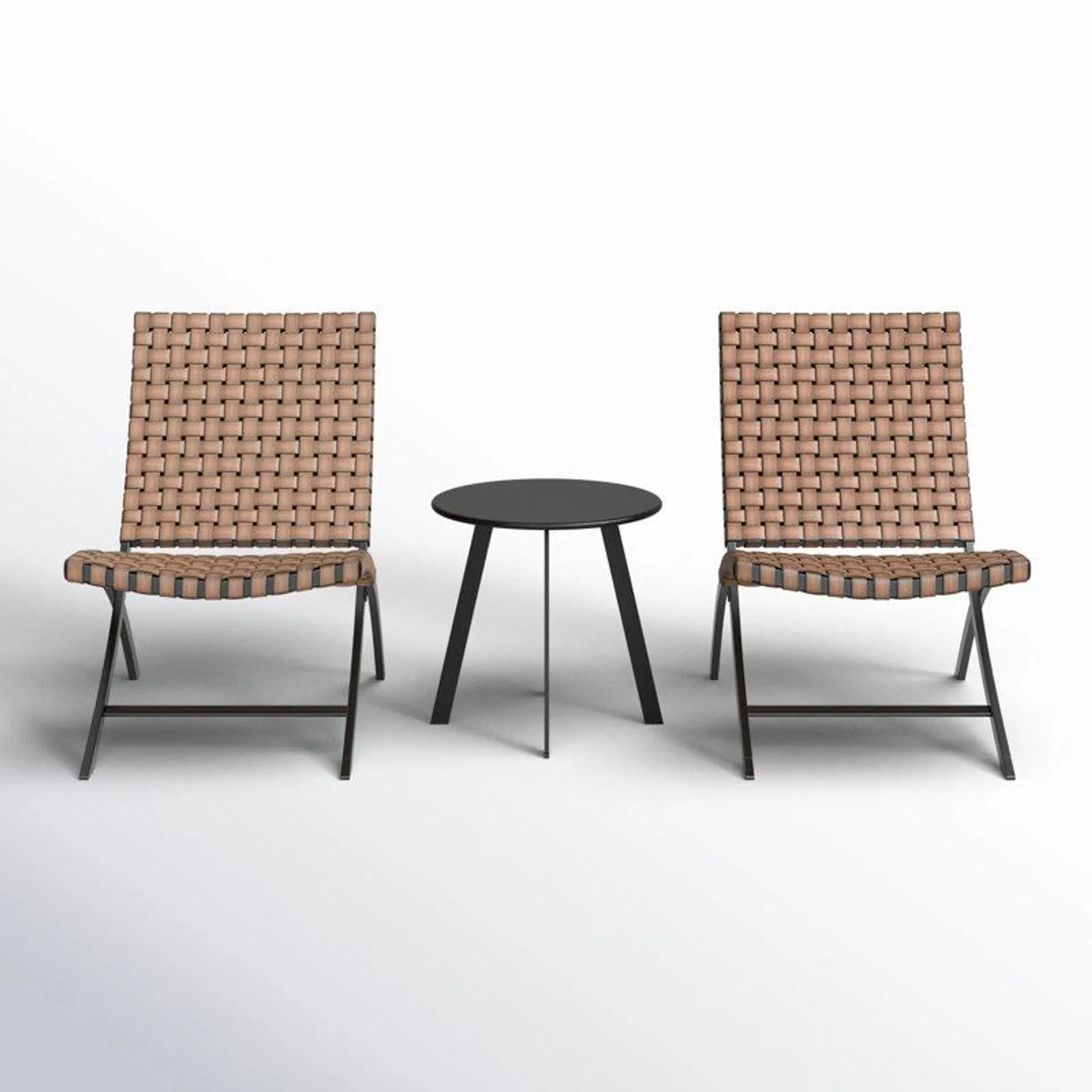 Bingham 3-Piece Wicker Outdoor Bistro Set