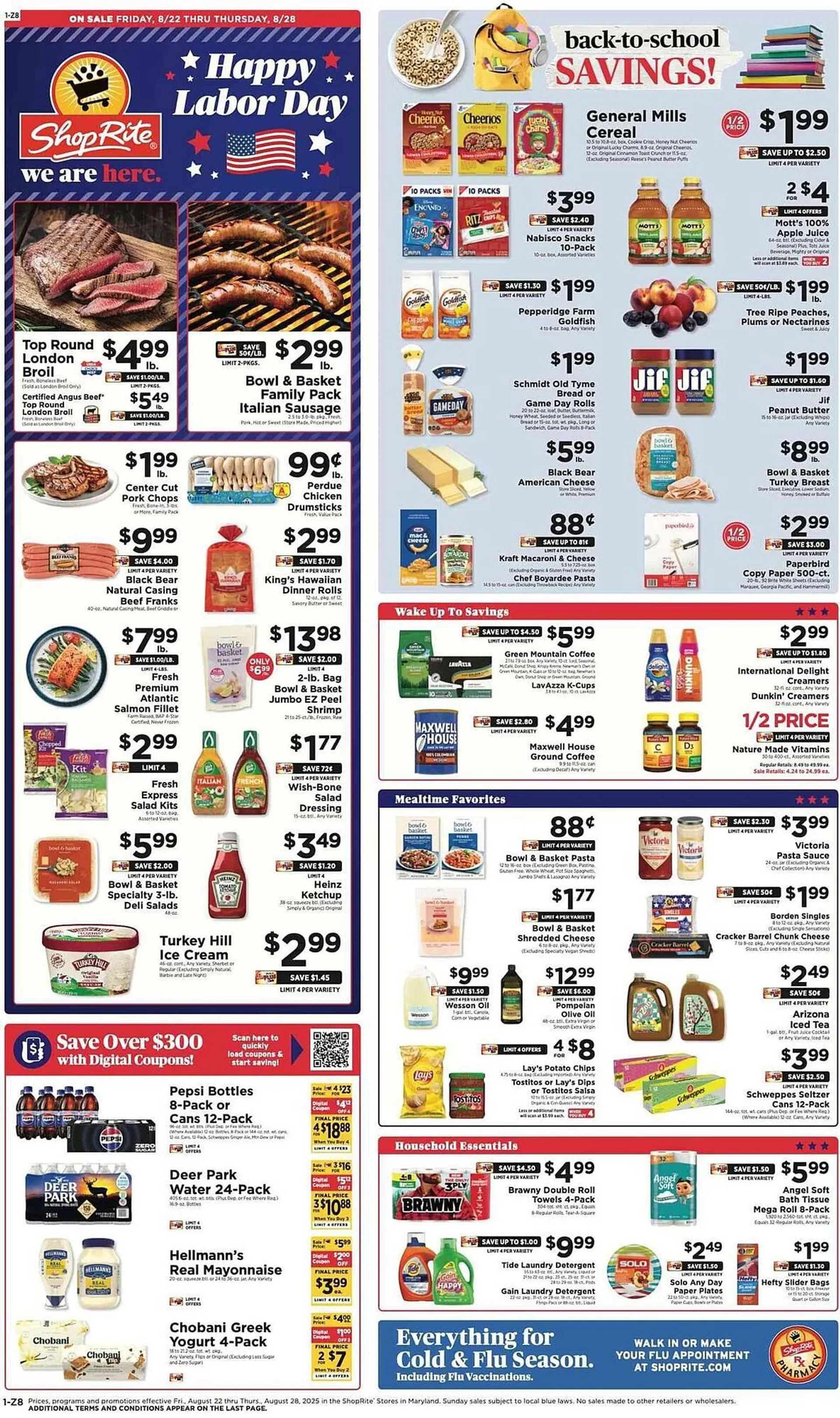 Weekly ad ShopRite Weekly Ad from August 22 to August 28 2025 - Page 1