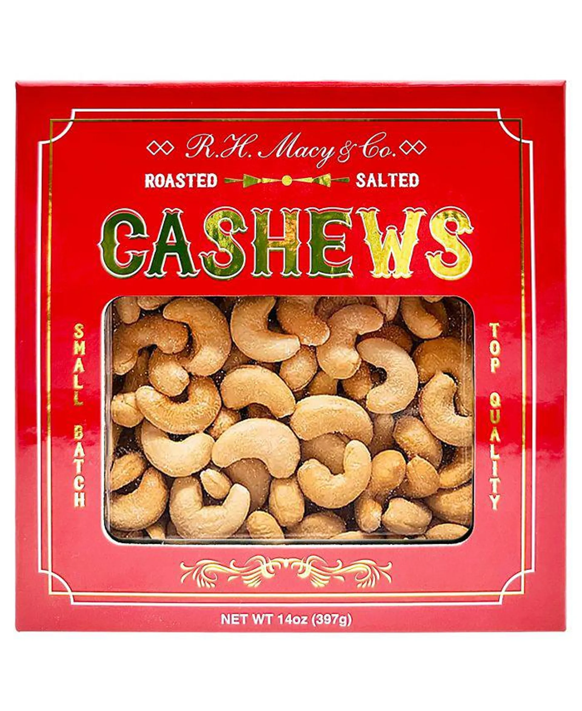 Holiday Jumbo Cashews Gift Box, 14 oz