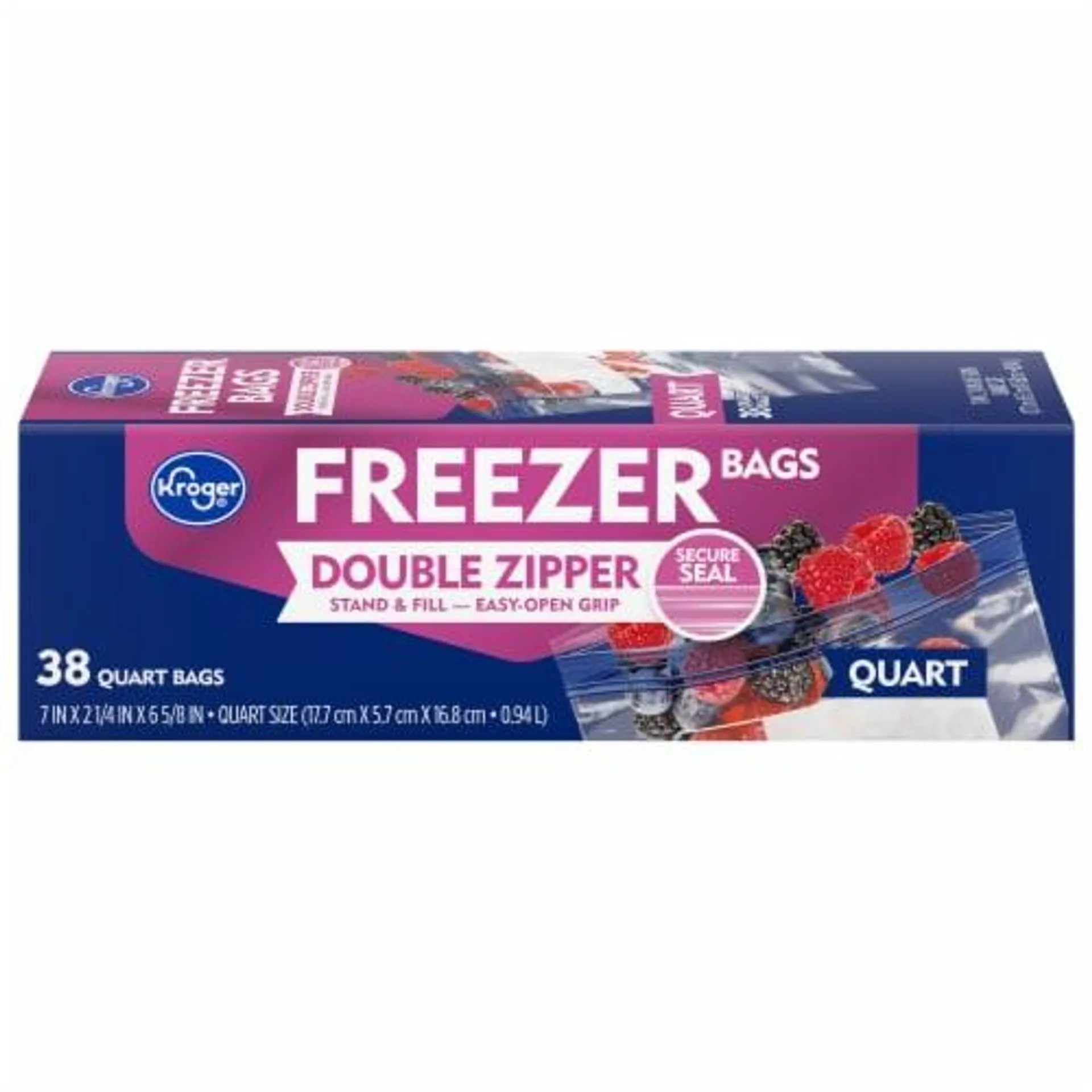 Kroger® Reclosable Quart Freezer Bags