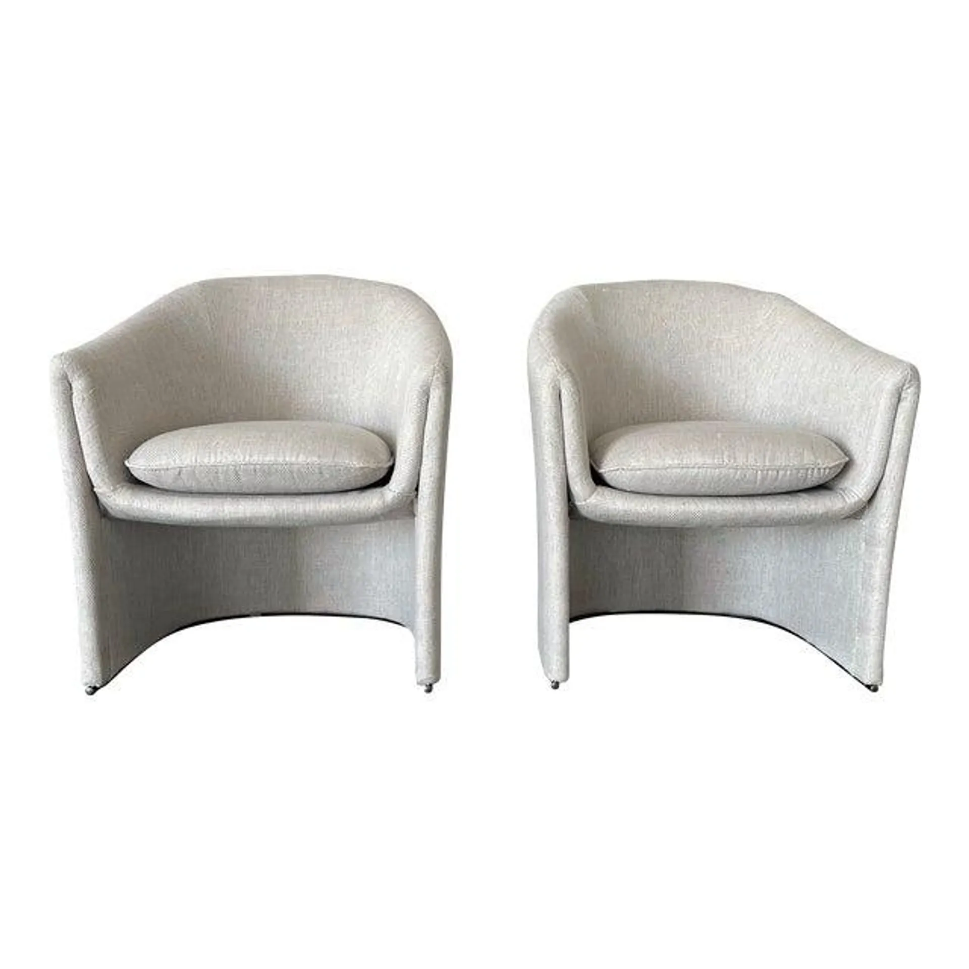 Dunbar Sculptural Lounge Chairs by Lydia dePolo and Jack Dunbar- a Pair