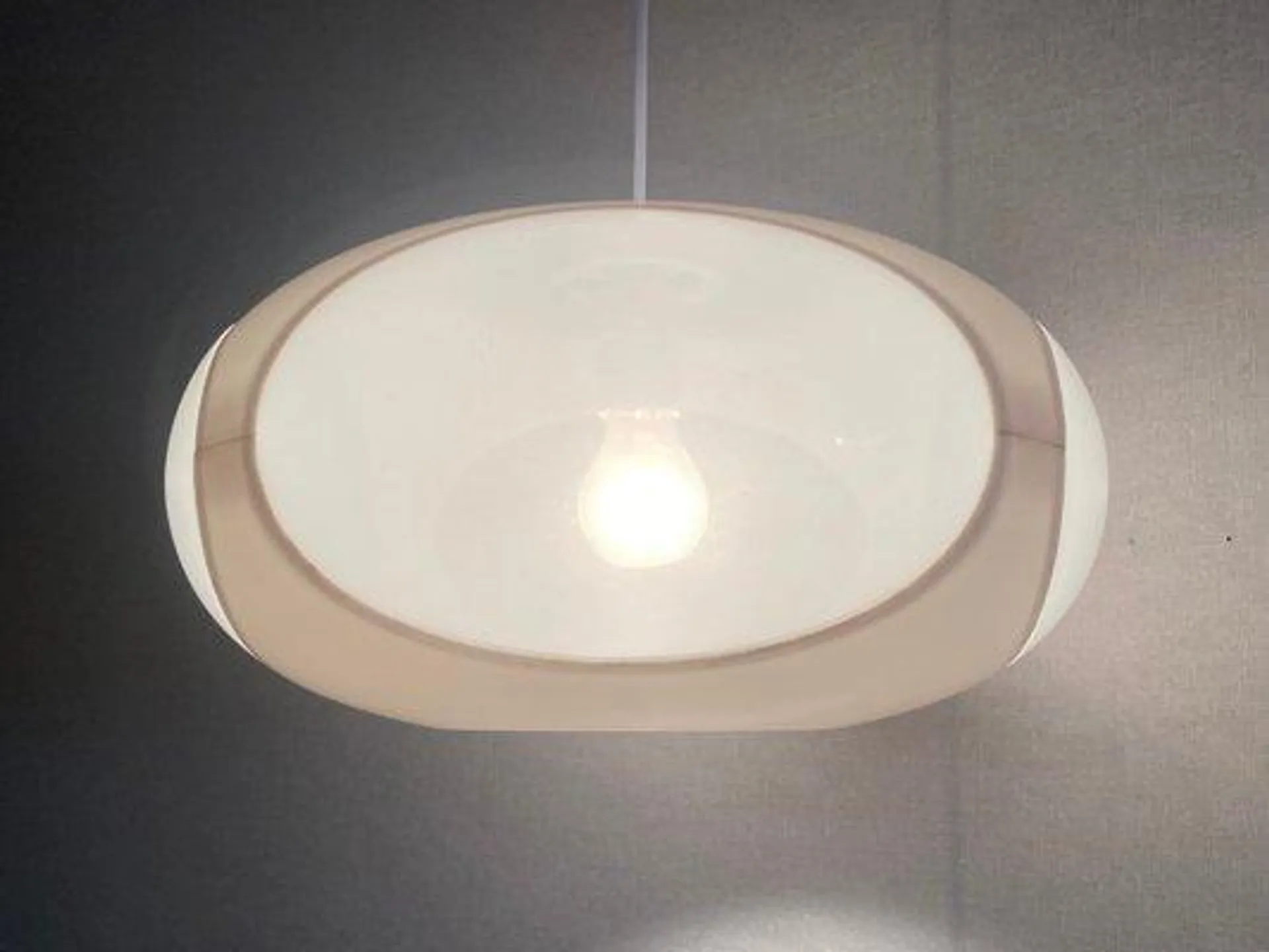 Vintage Colani Ufo Ceiling Lamp in All White Plastic from Massiv Belgium, 1970s