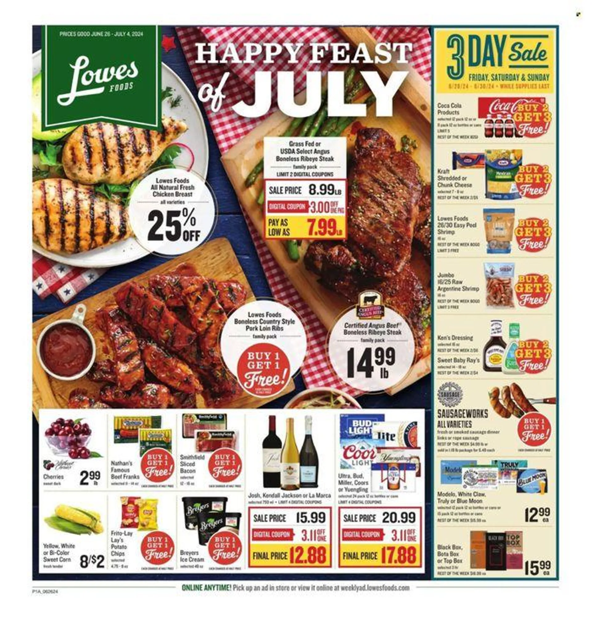 Weekly ad Happy Feast Of July from June 26 to July 4 2024 - Page 1