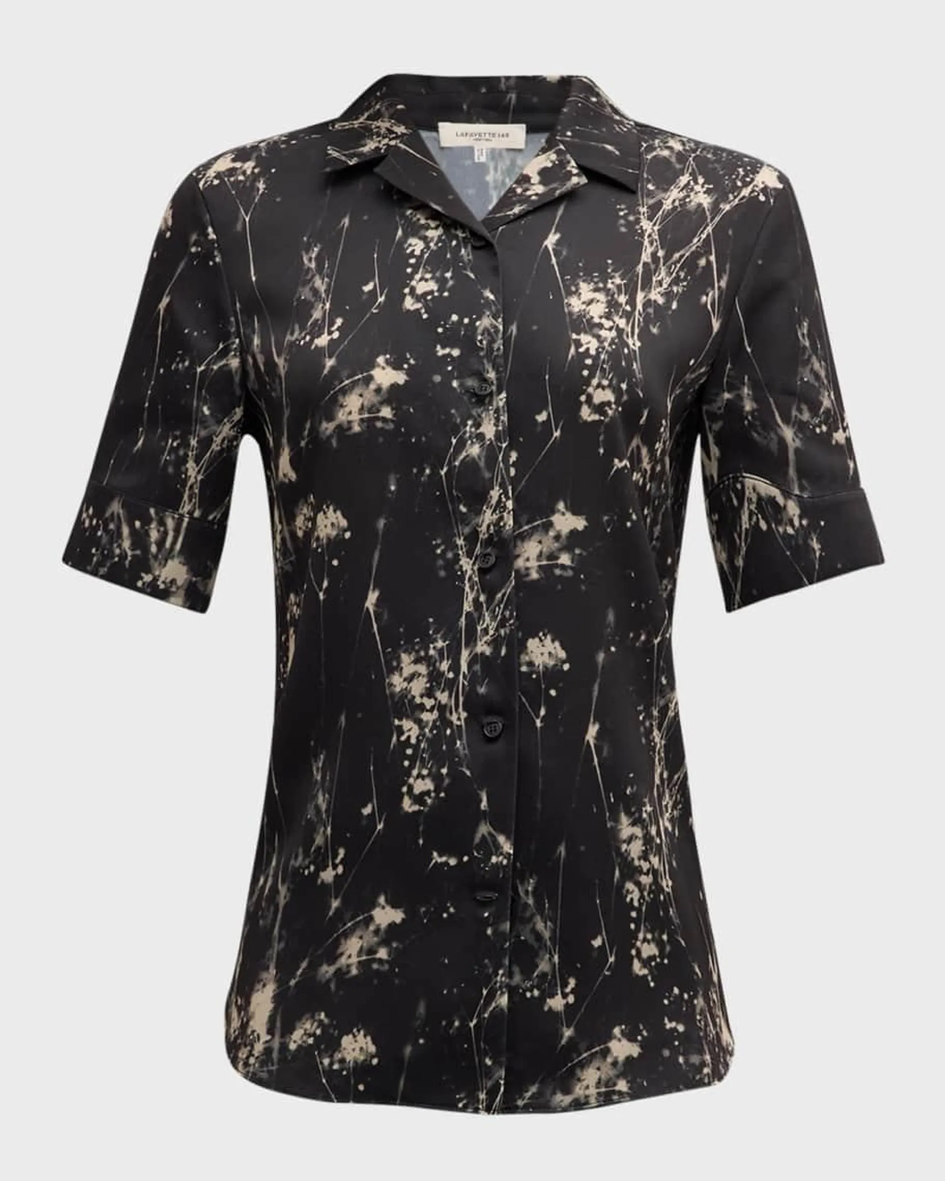 Abstract-Print Button-Down Shirt