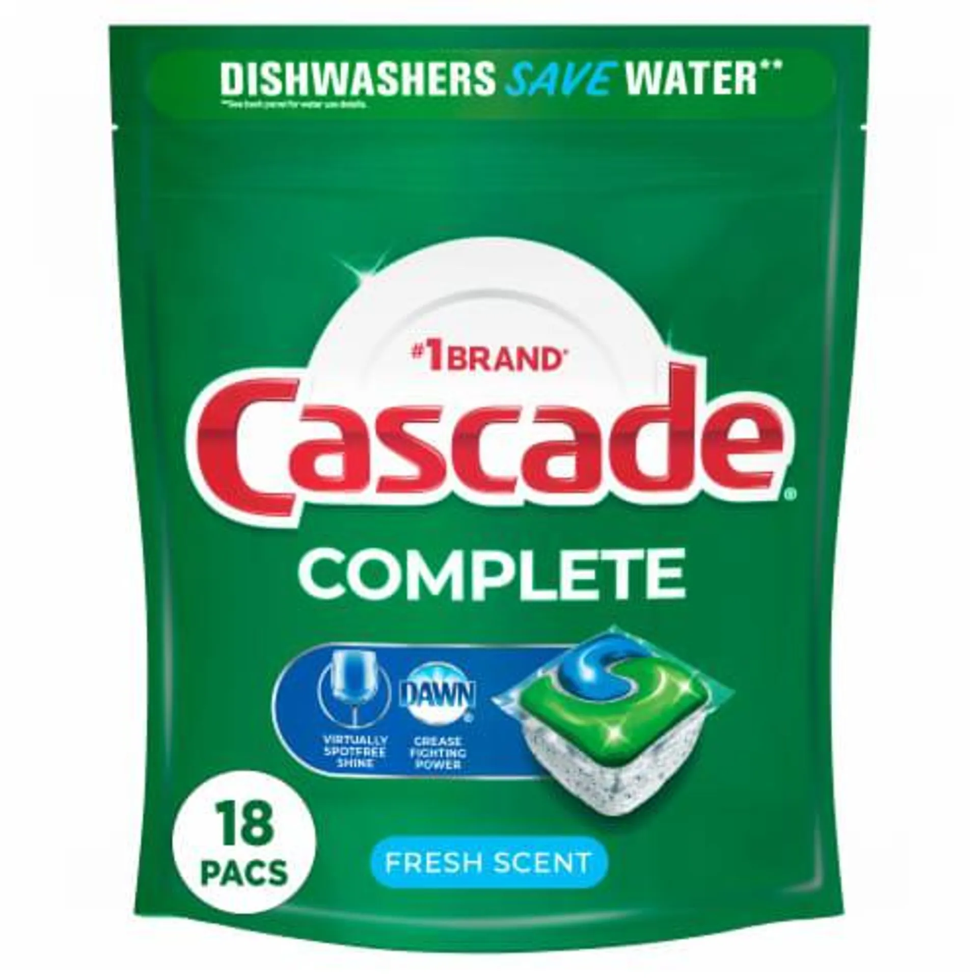 Cascade Complete ActionPacs Fresh Scent Dishwasher Detergent Pods