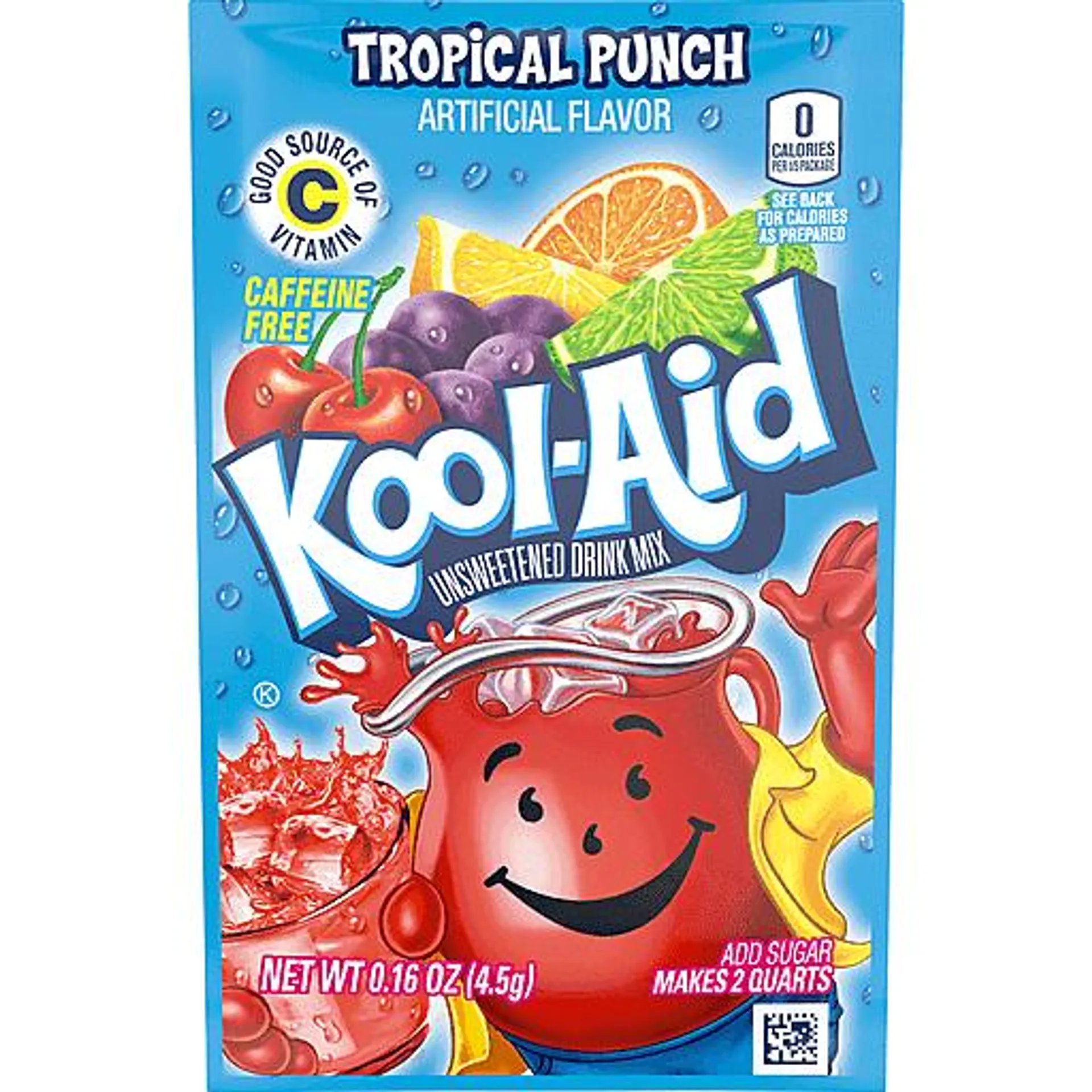 Kool Aid Tropical Punch Unsweetened Drink Mix 0.16 Oz