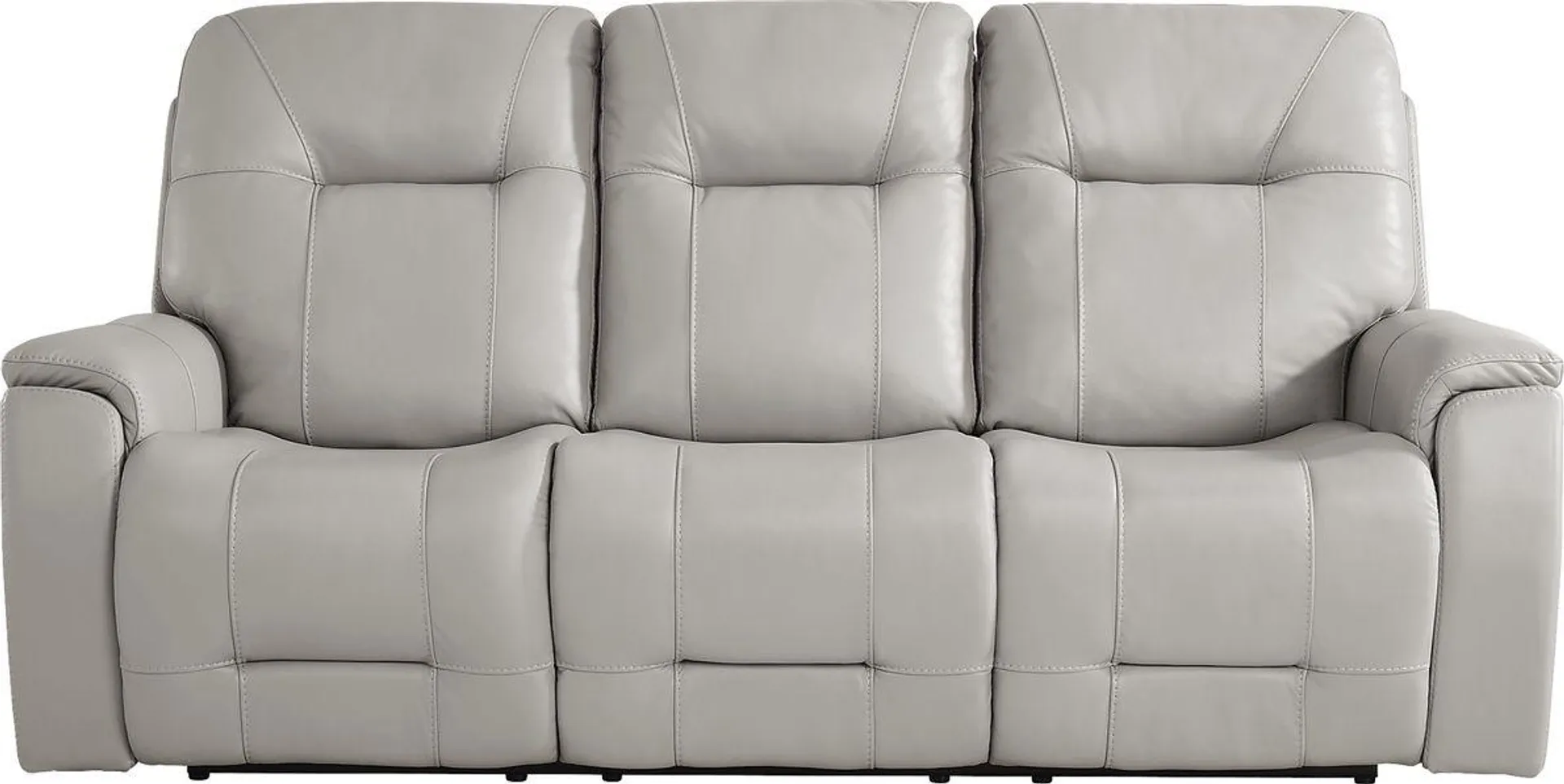 Matthews Cove Leather Triple Power Reclining Sofa