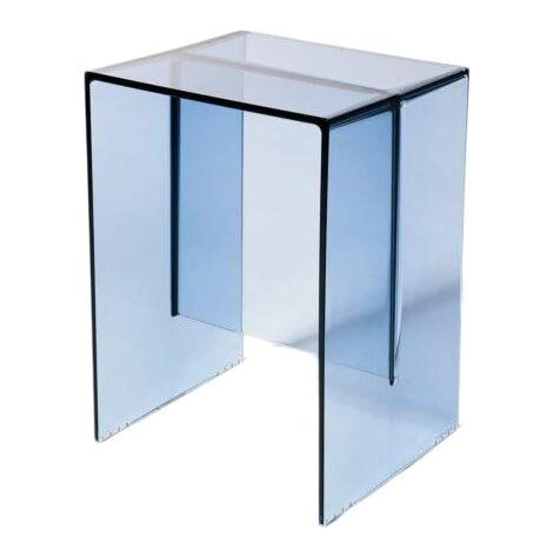 Modern Transparent Blue Acrylic Side Table