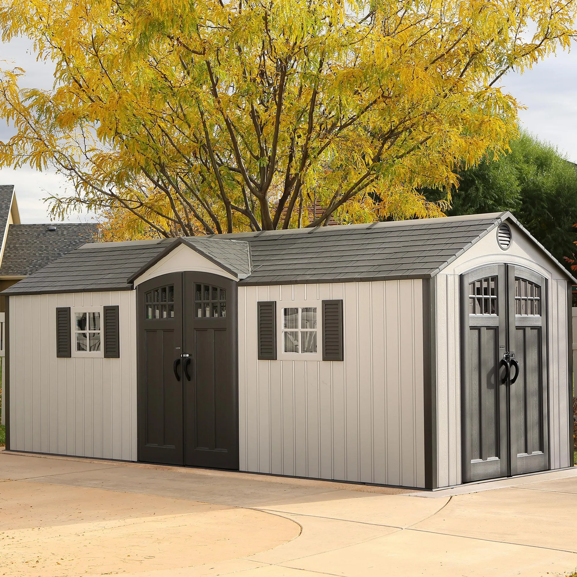 Lifetime 20 Ft. x 8 Ft. Outdoor Storage Shed