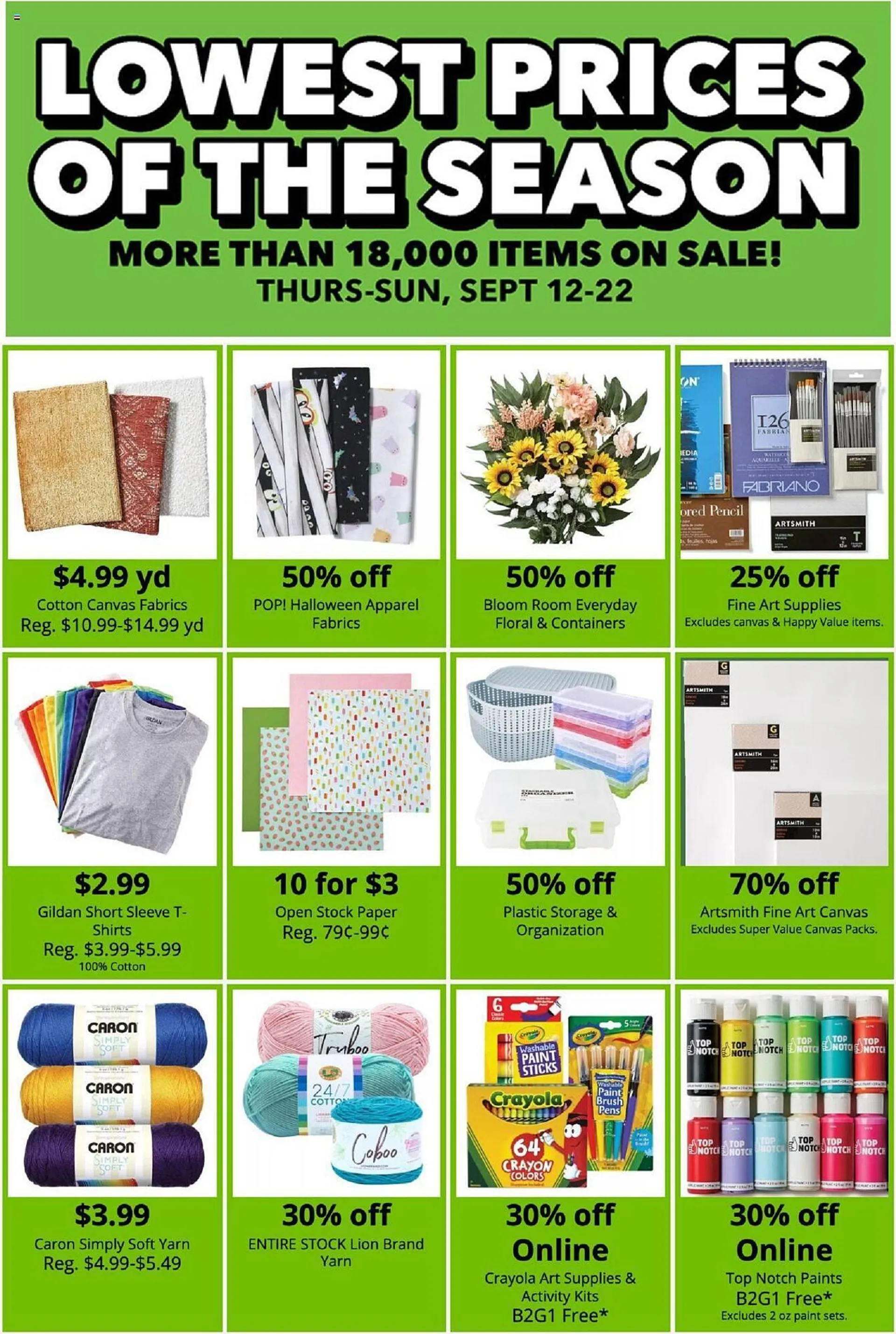 Weekly ad JOANN Weekly Ad from September 12 to October 2 2024 - Page 3